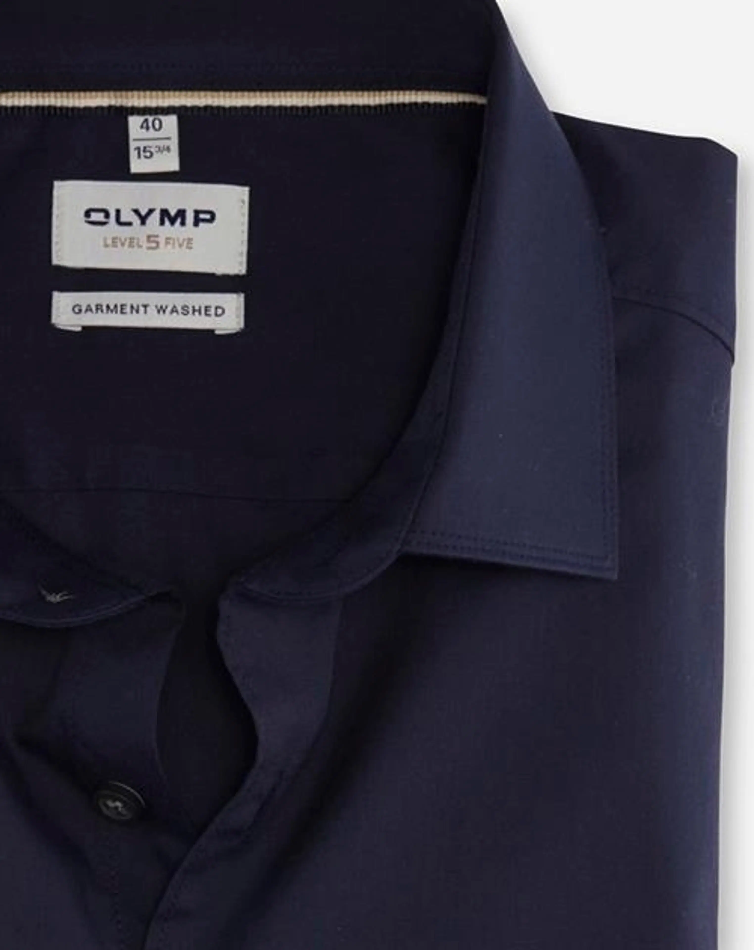 Olymp Level Five Garment wash kauluspaita