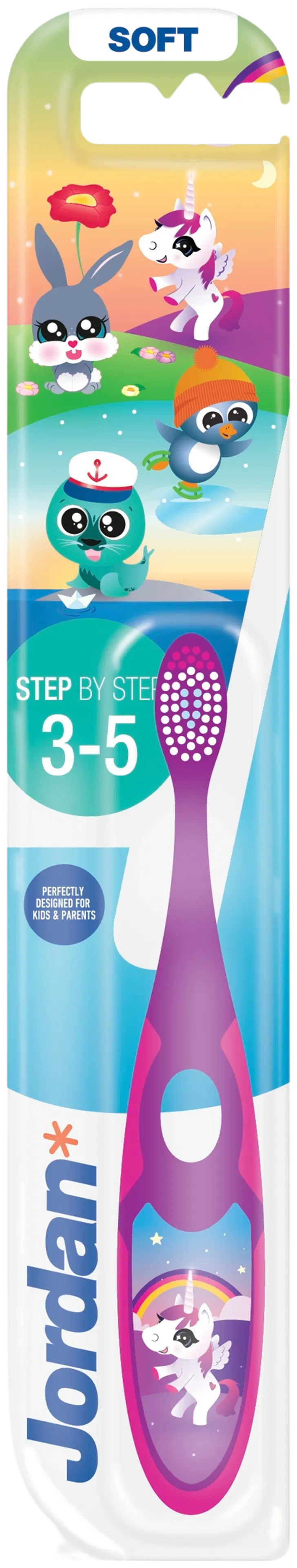 Jordan Step by Step 3-5 lasten hammasharja 1kpl