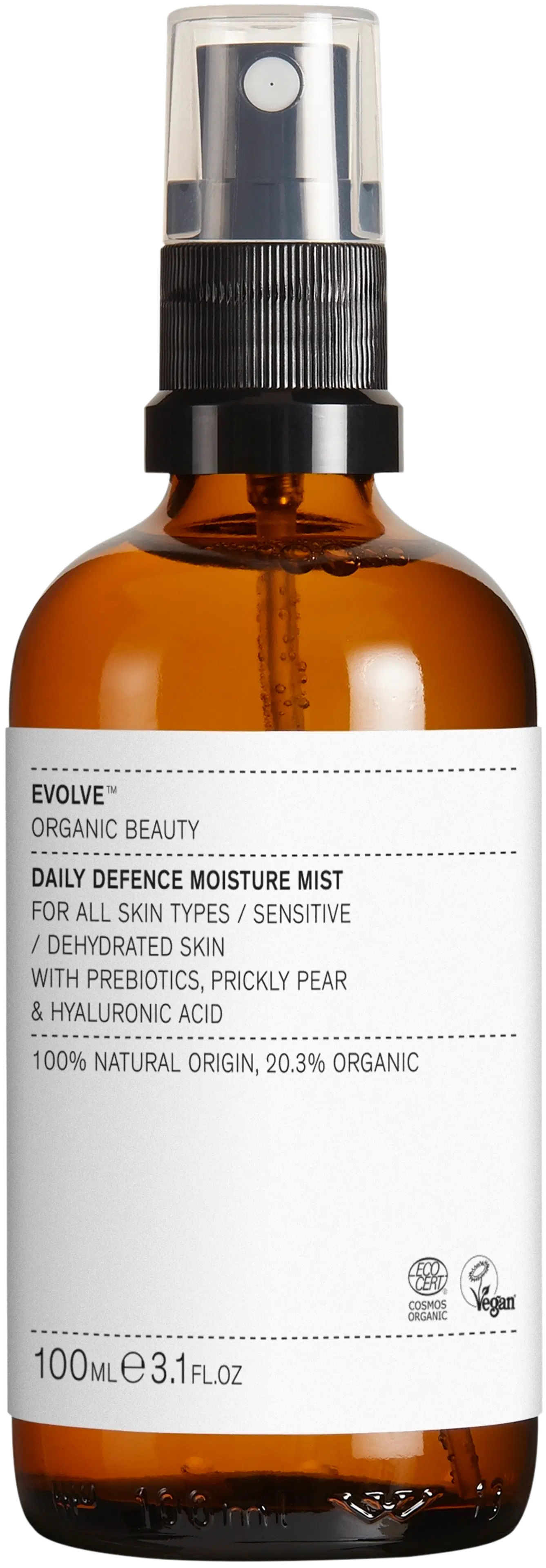 Evolve Organic Beauty Daily Defence Mist Kosteuttava kasvosuihke 100 ml