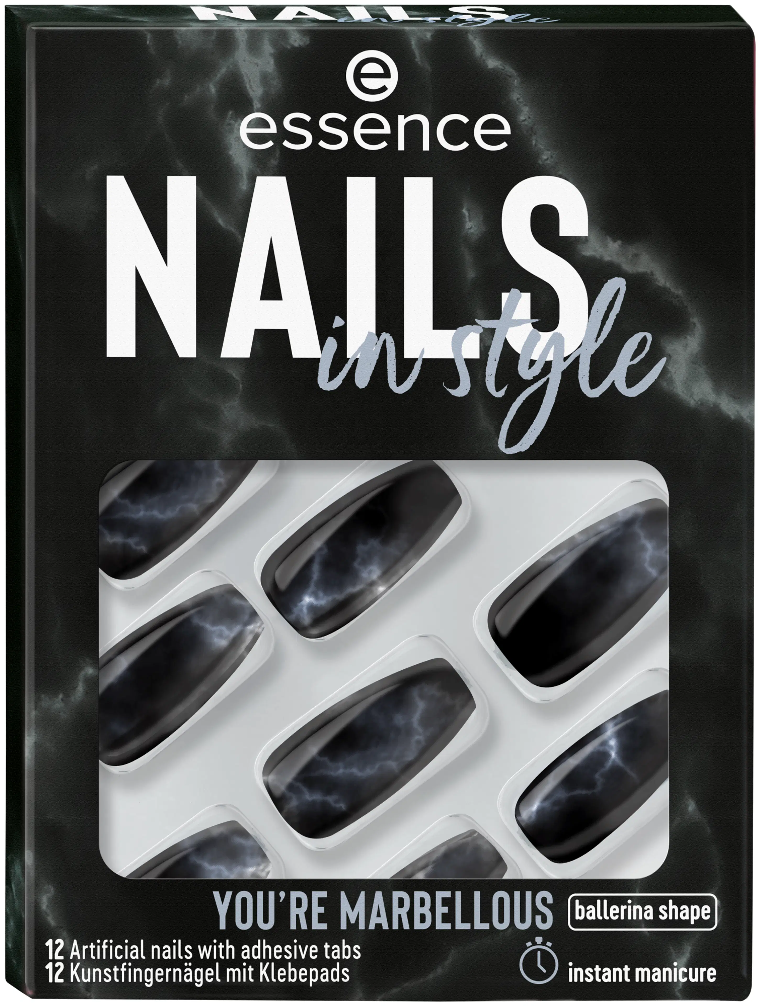 essence nails in style 17 YOU'RE MARBELLOUS tekokynnet 12 kpl