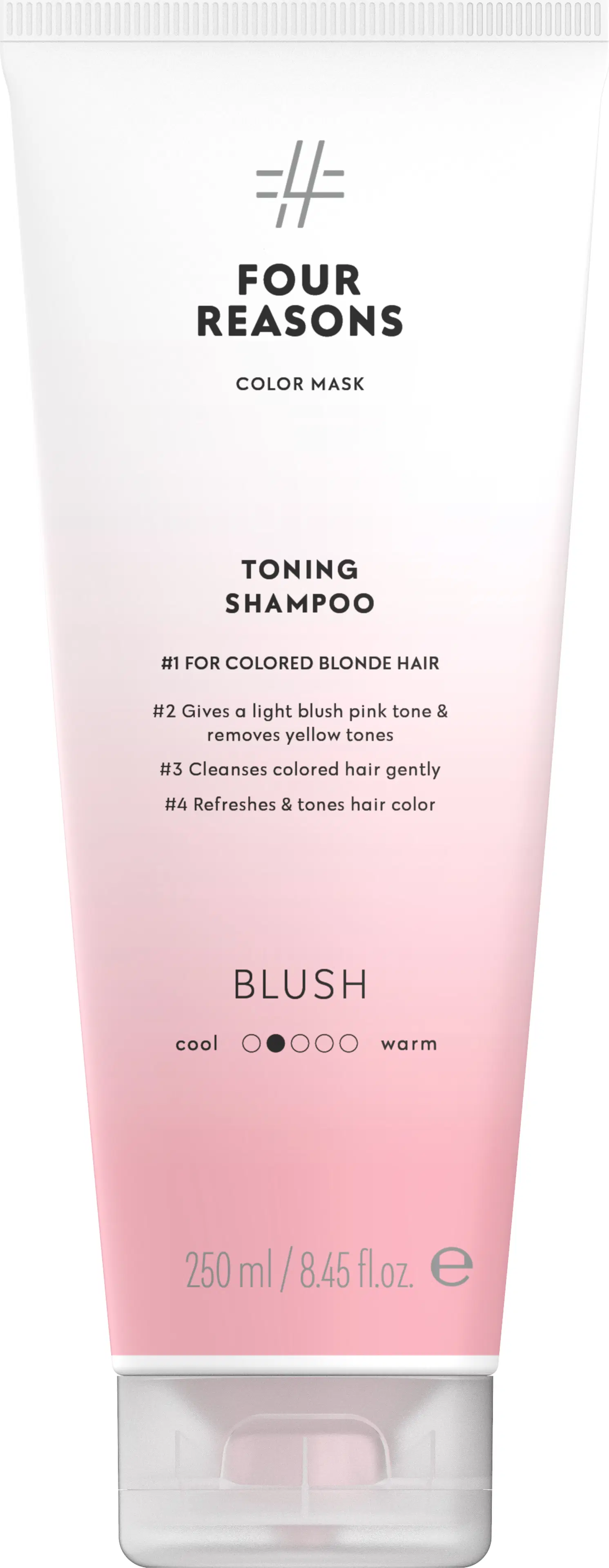 Four Reasons Color Mask Toning Shampoo Blush sävyttävä shampoo 250 ml