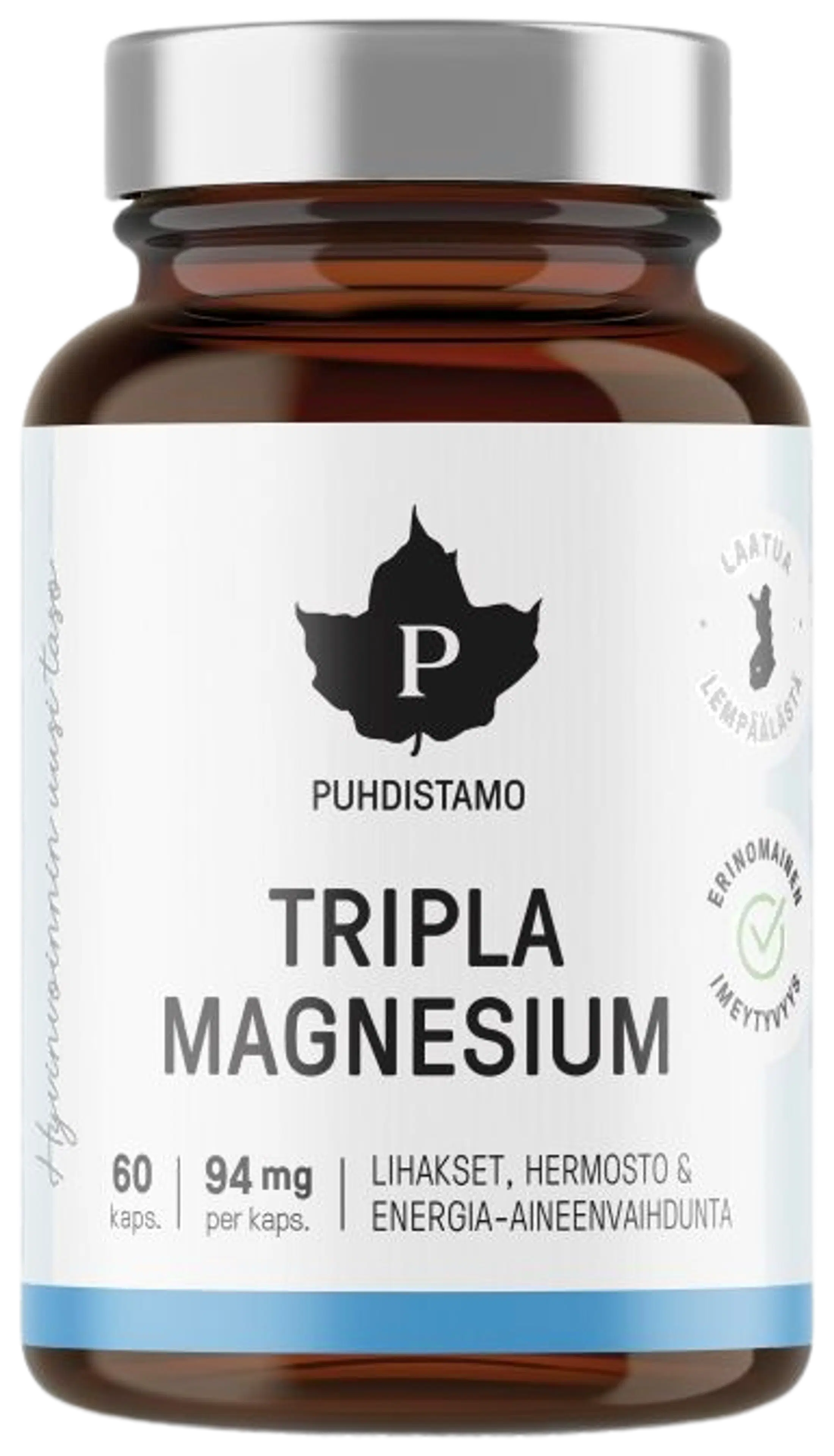 Puhdistamo Tripla Magnesium 60 kapselia