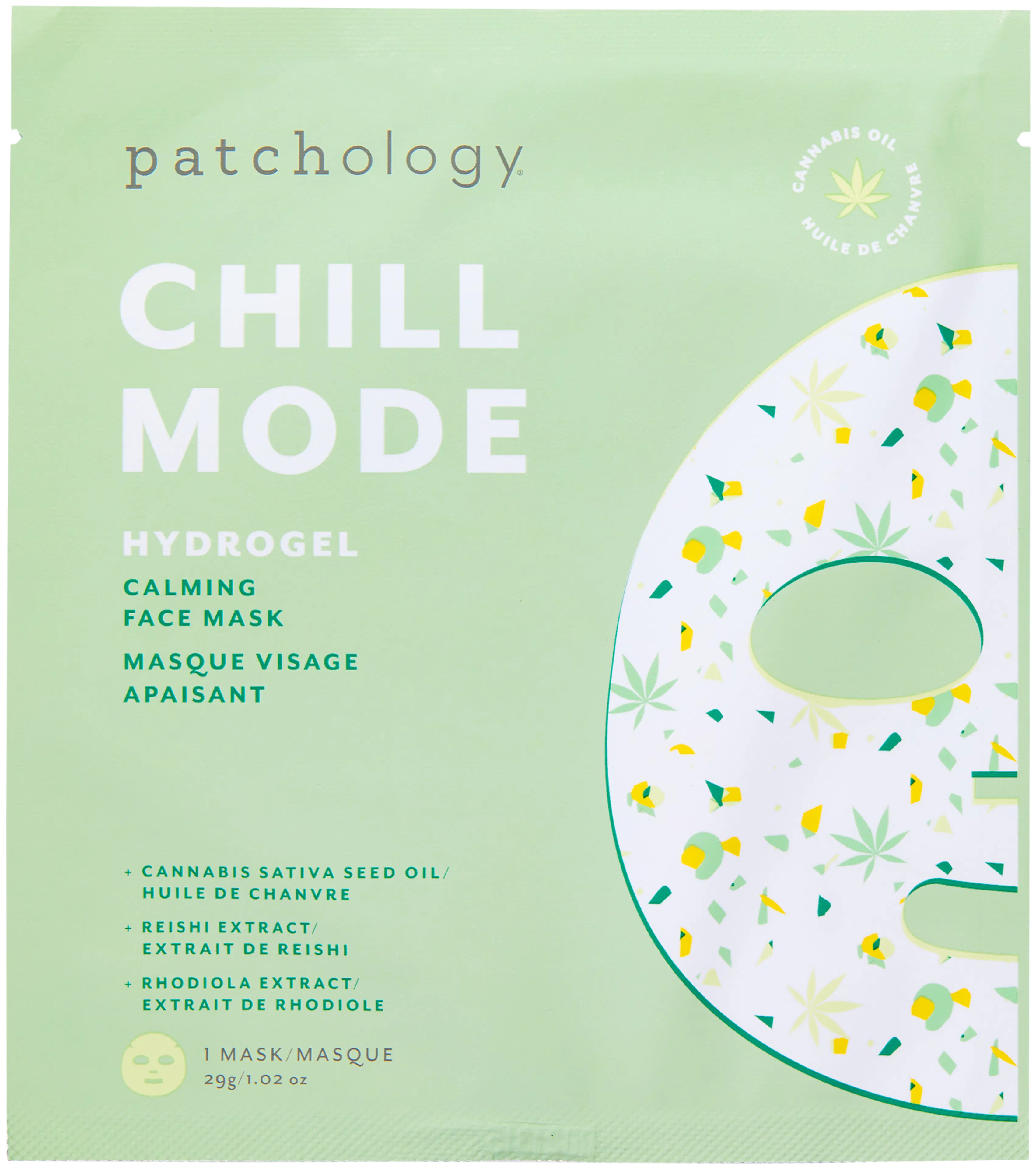 Patchology Chill Mode Calming Hydrogel Mask -rauhoittava hydrogeelinaamio