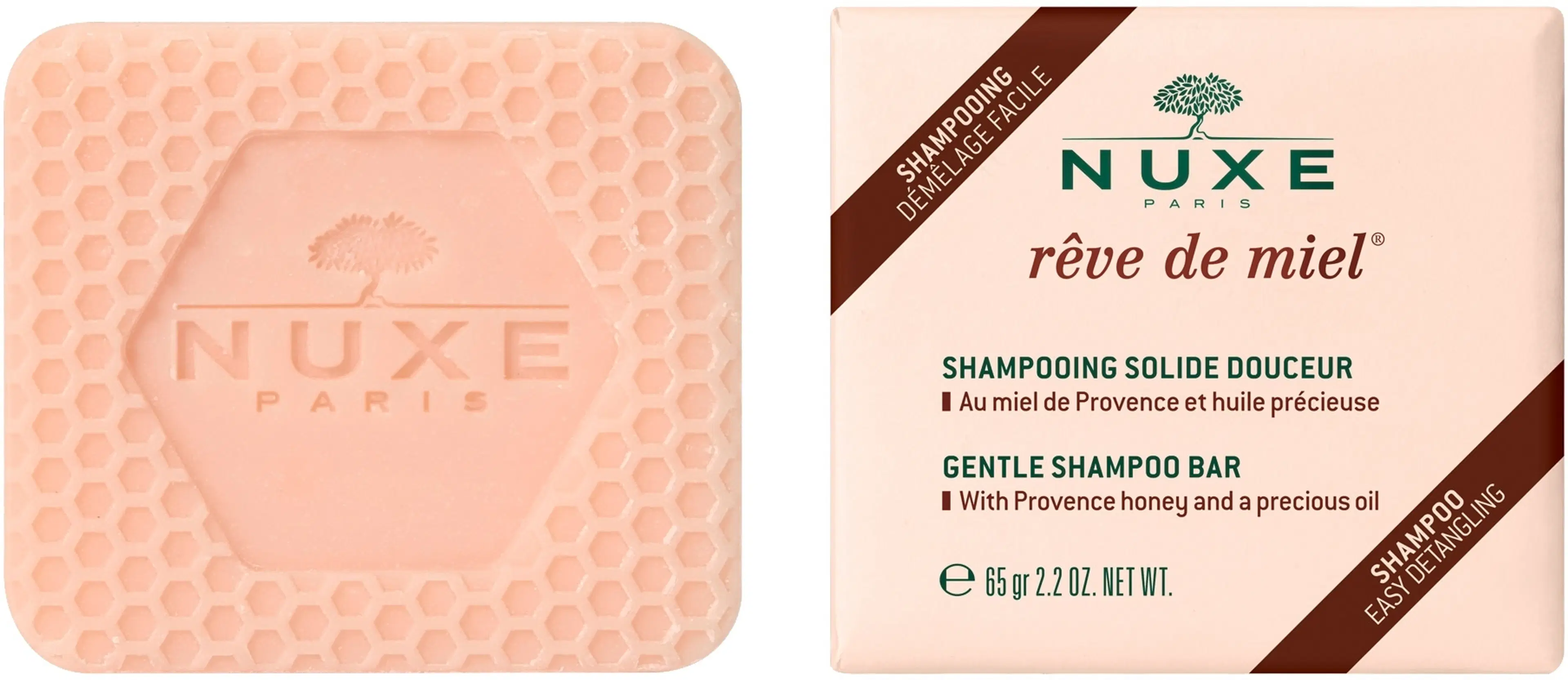 NUXE rêve de miel Concentrated Solid Shampoo kiinteä shampoo 65 g
