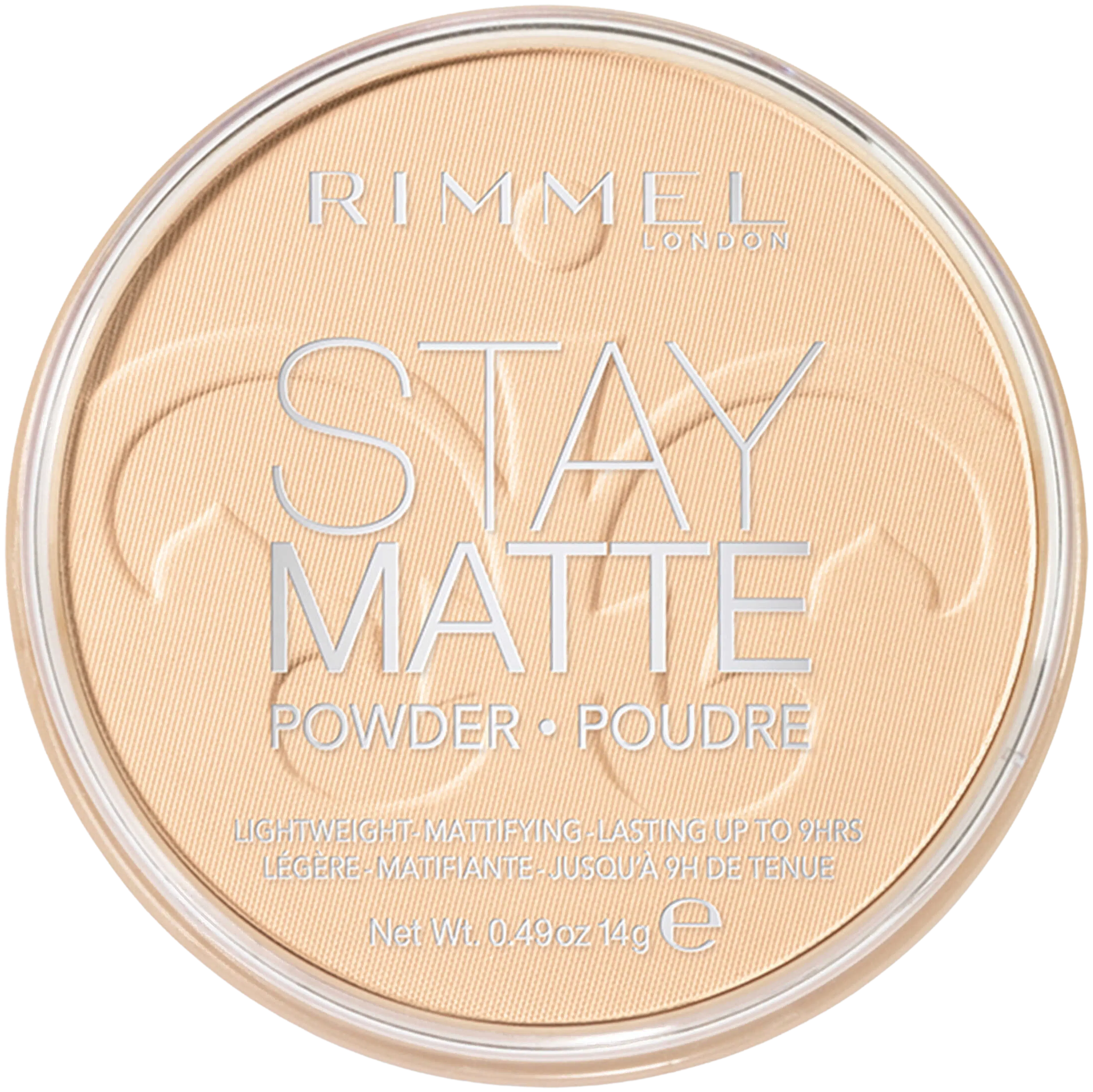 Rimmel 14g Stay Matte Pressed Powder 001 Transparent kivipuuteri