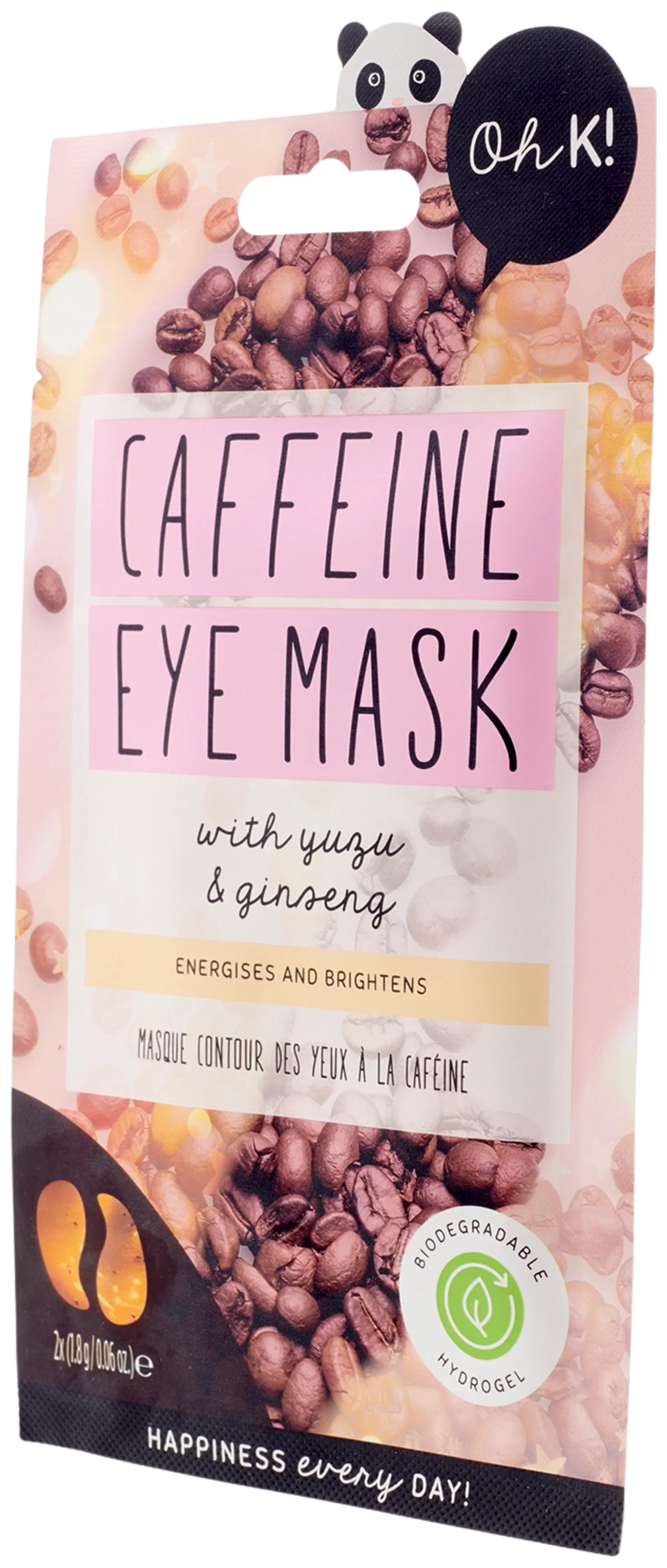 OhK! Caffeine Eye Mask silmänalusnaamiot 2 kpl