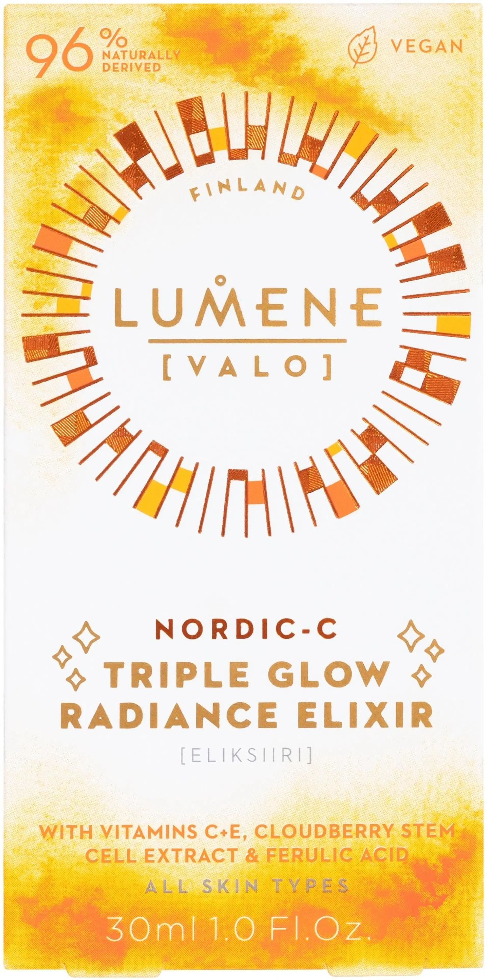 Lumene VALO Nordic-C Triple Glow Kirkastava eliksiiri 30 ml