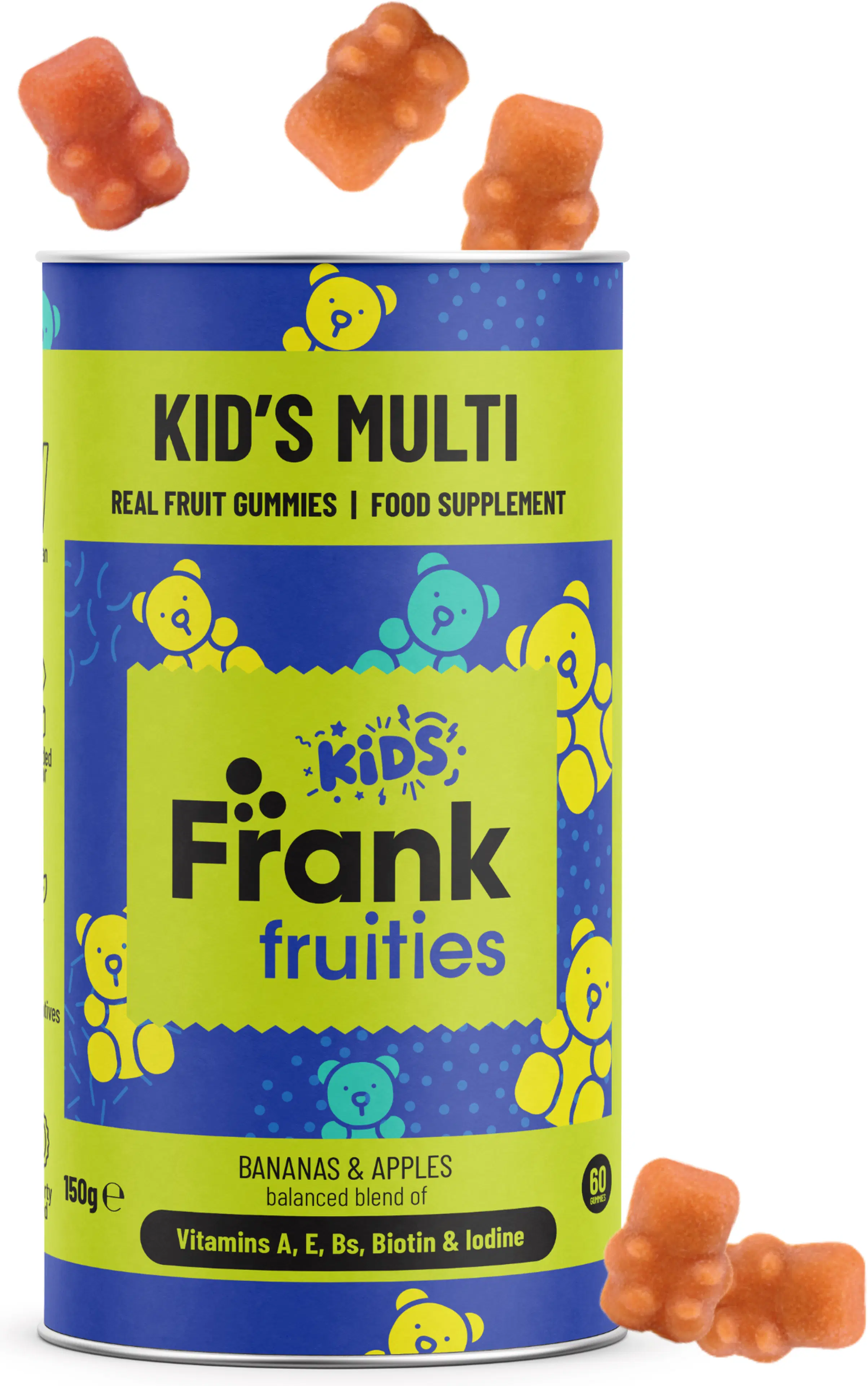 Frank Fruities Kids vitamiinipala 60 kpl
