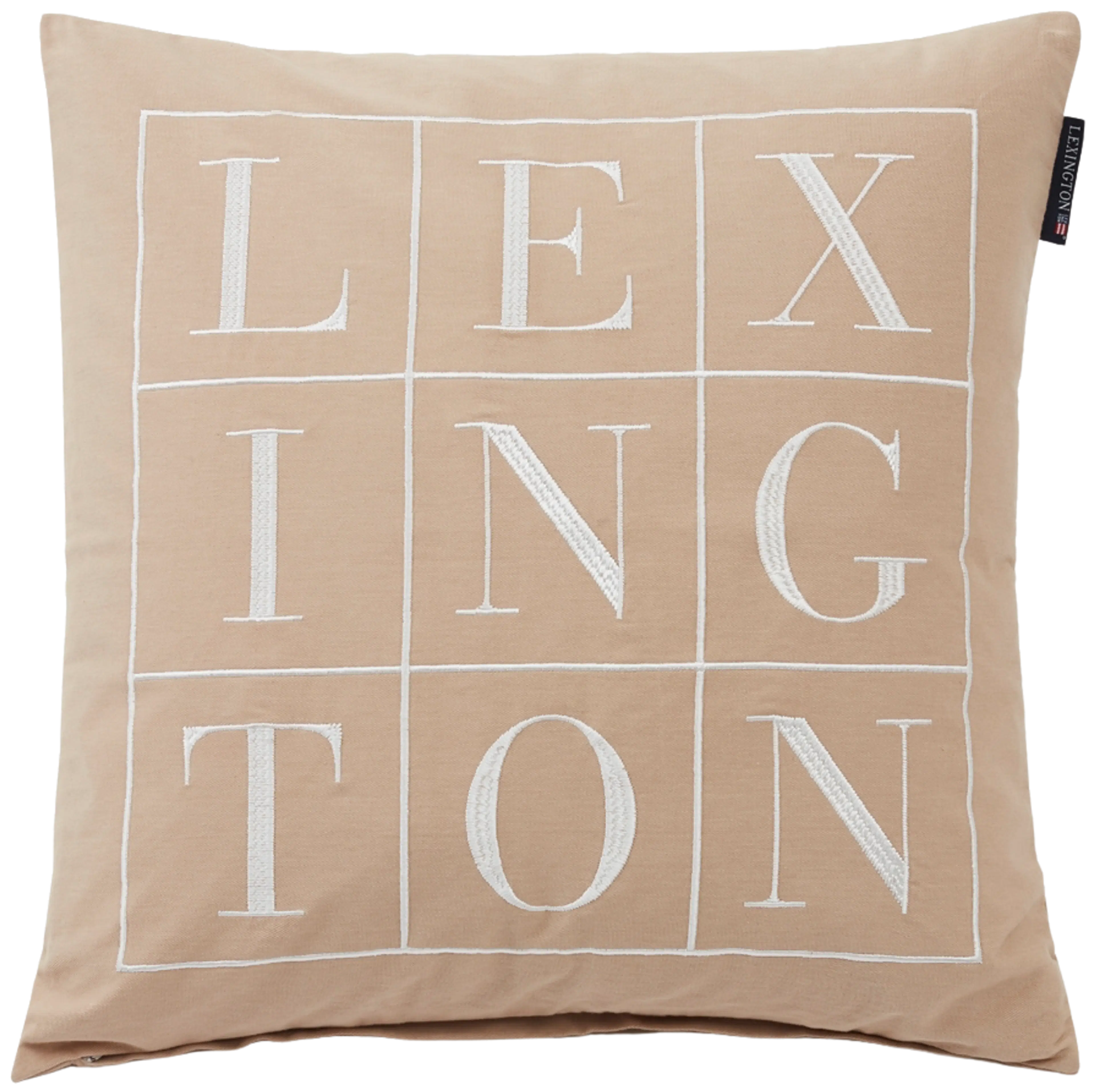 Lexington Logo twill koristetyynynpäällinen 50x50cmbeige