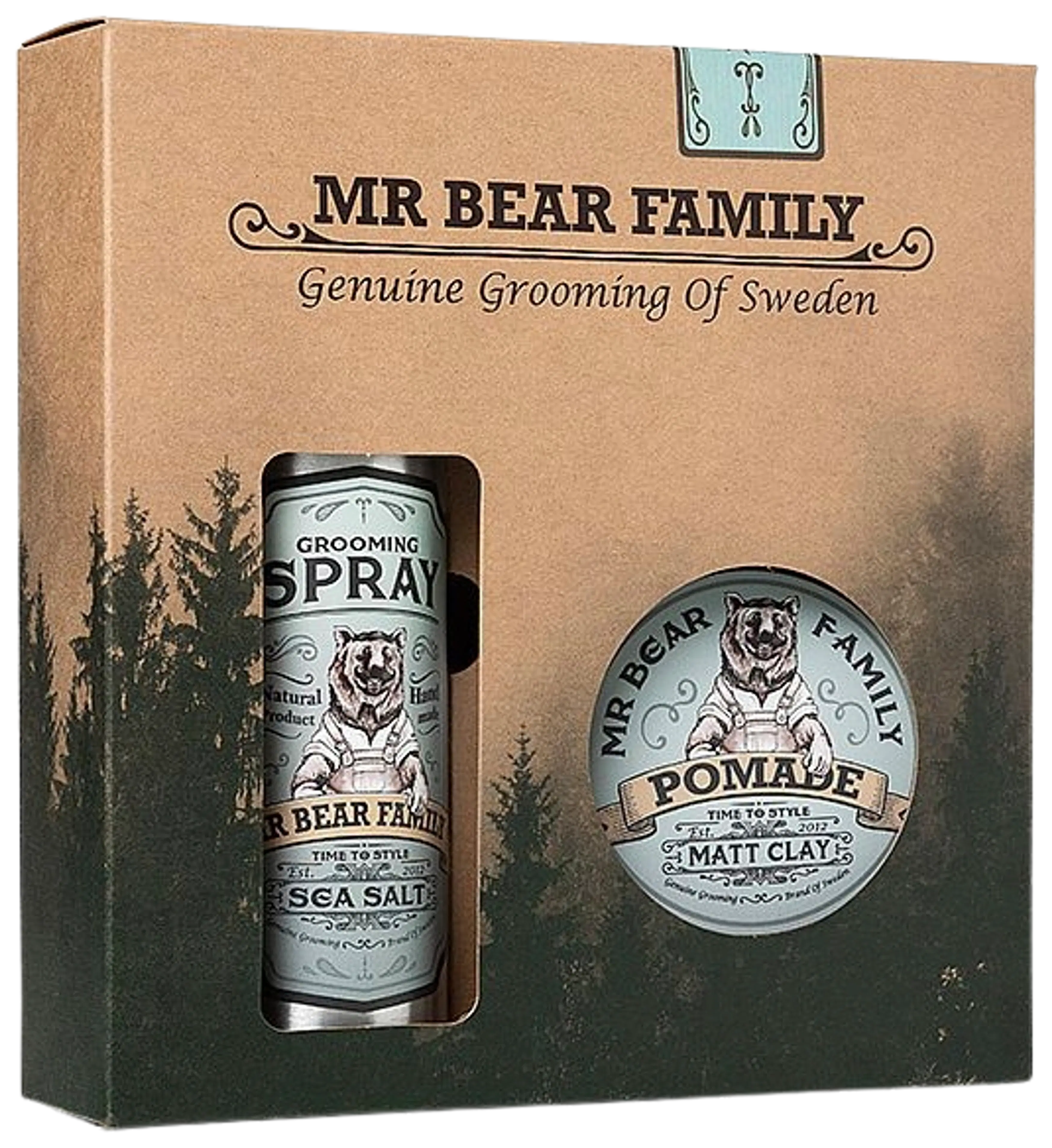Mr Bear Family Matte hair kit hiustenhoitosetti