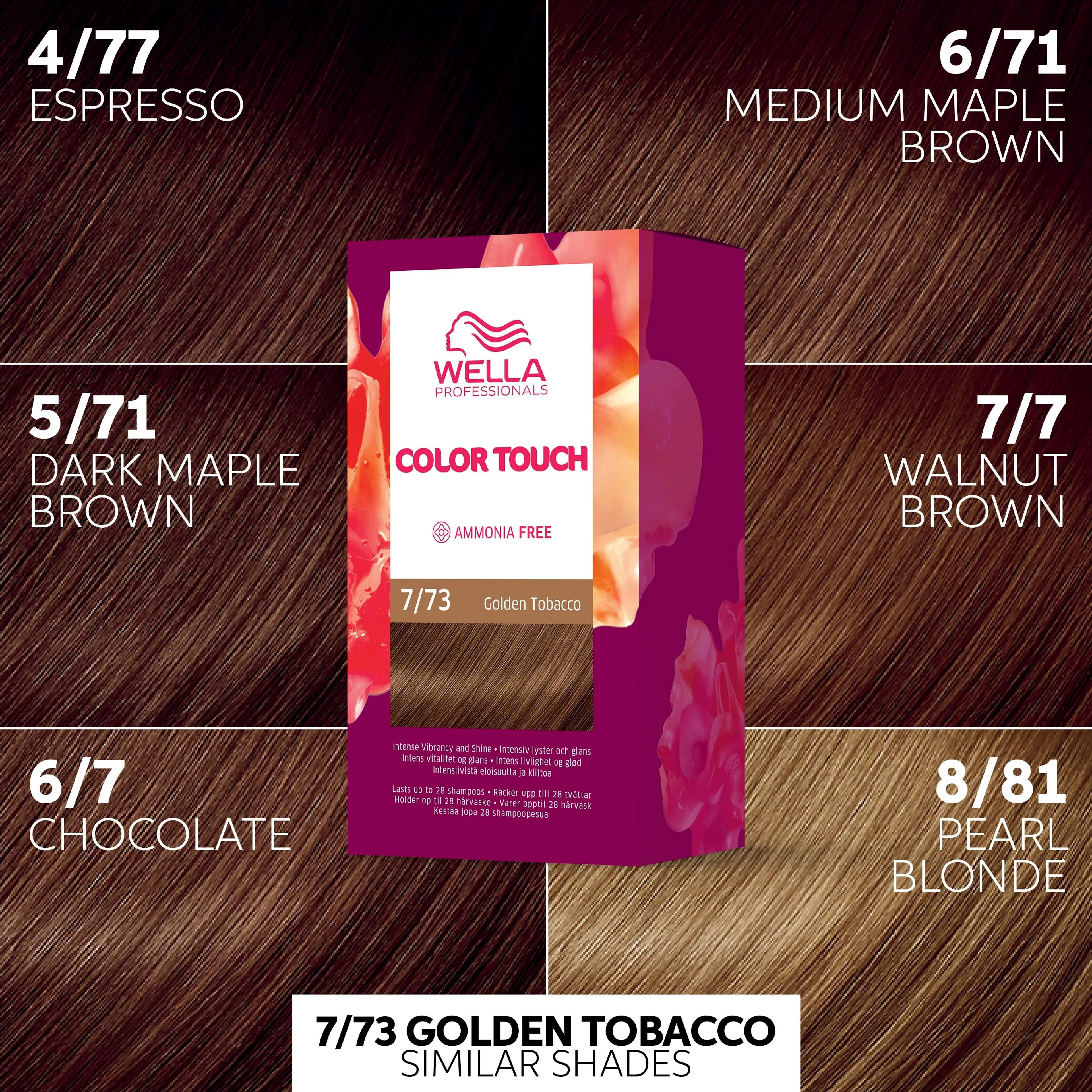 Wella Professionals Color Touch Brown Golden Tobacco 7/73 kotiväri 130 ml