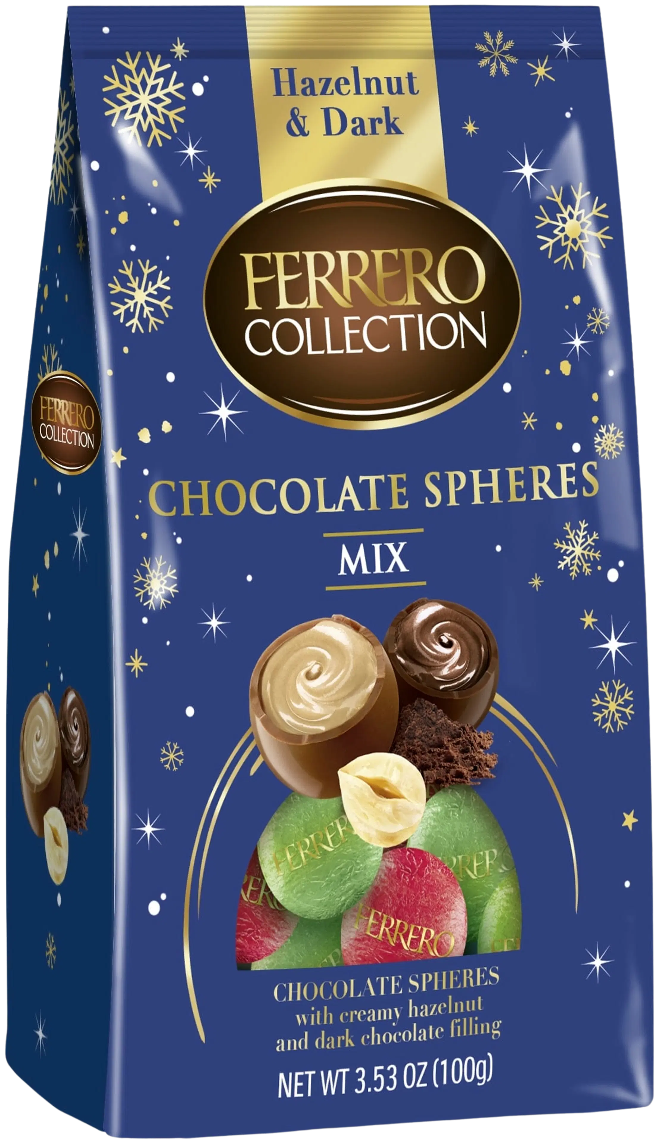 Ferrero Collection maito-ja hieno suklaapalloja hasselpähkinä- ja kaakaotäytteellä 100g
