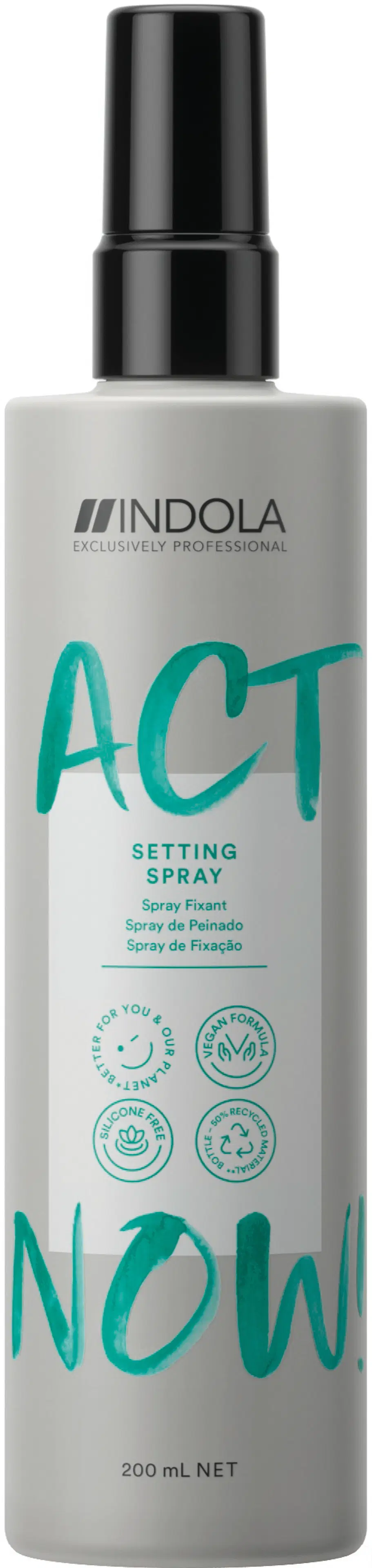 Indola ACT NOW! Setting Spray muotoilusuihke 200 ml