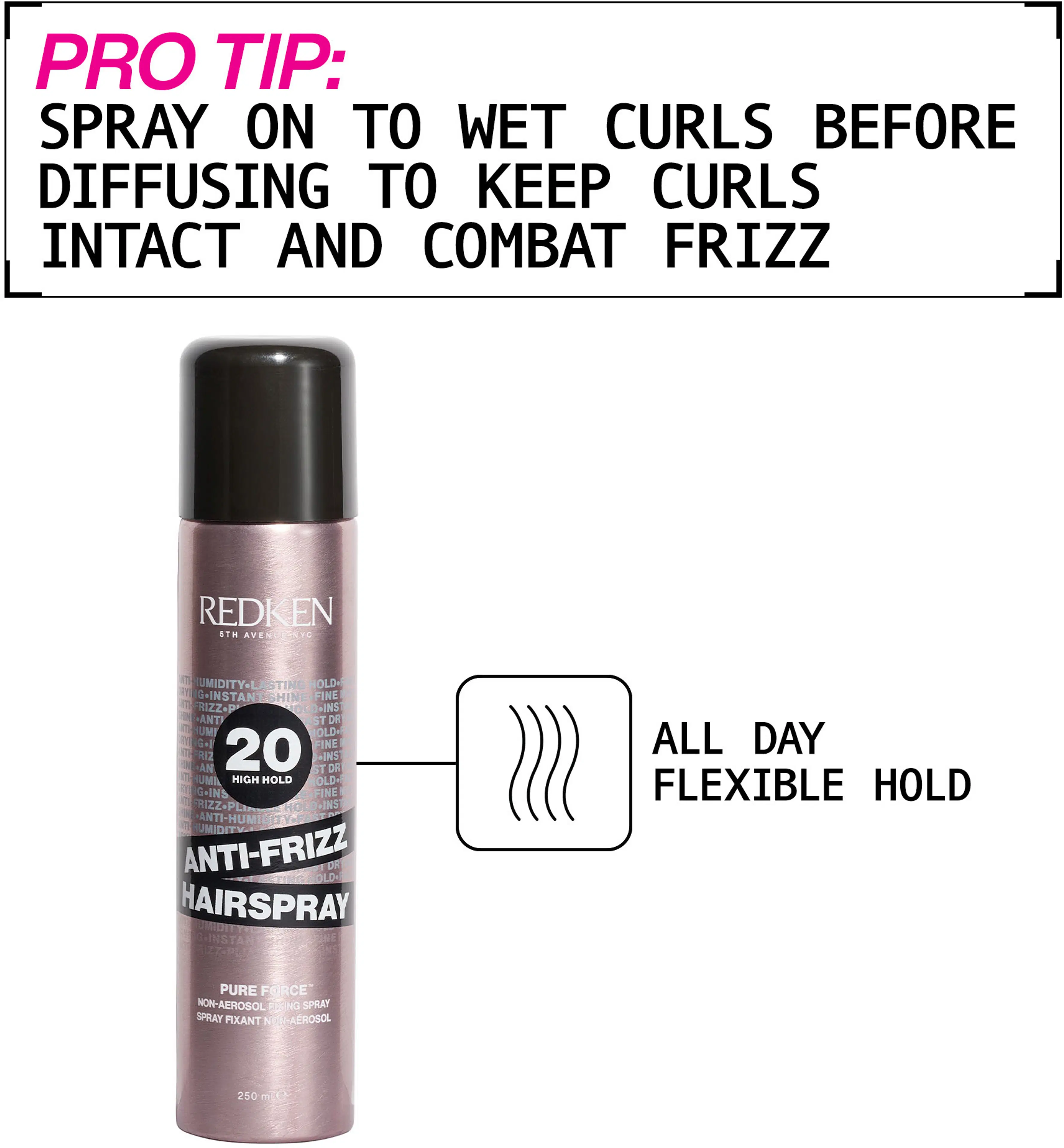 Redken Styling Anti Frizz Hairspray hiuskiinne 250 ml