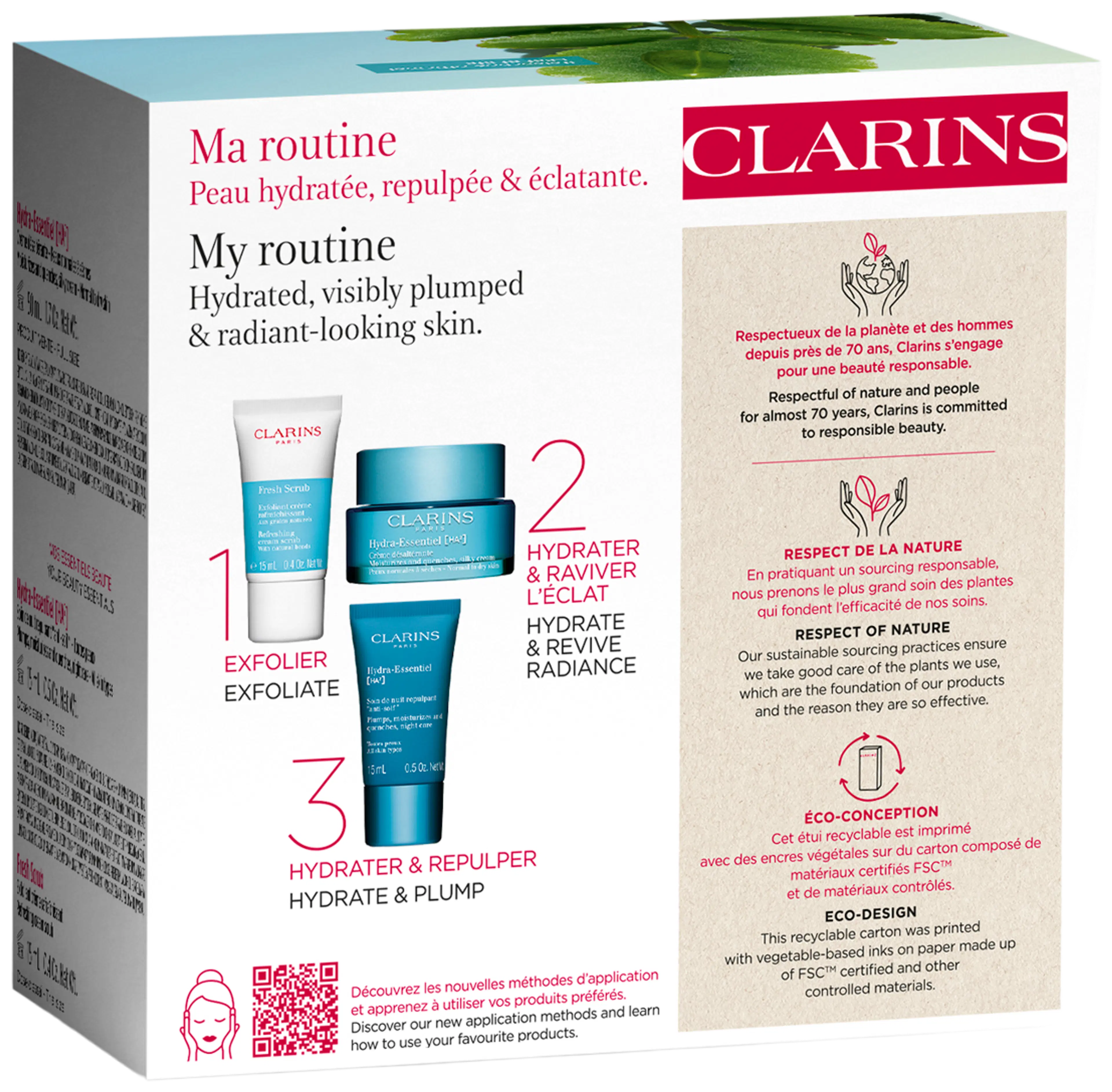 Clarins Hydra Essentiel ihonhoitopakkaus