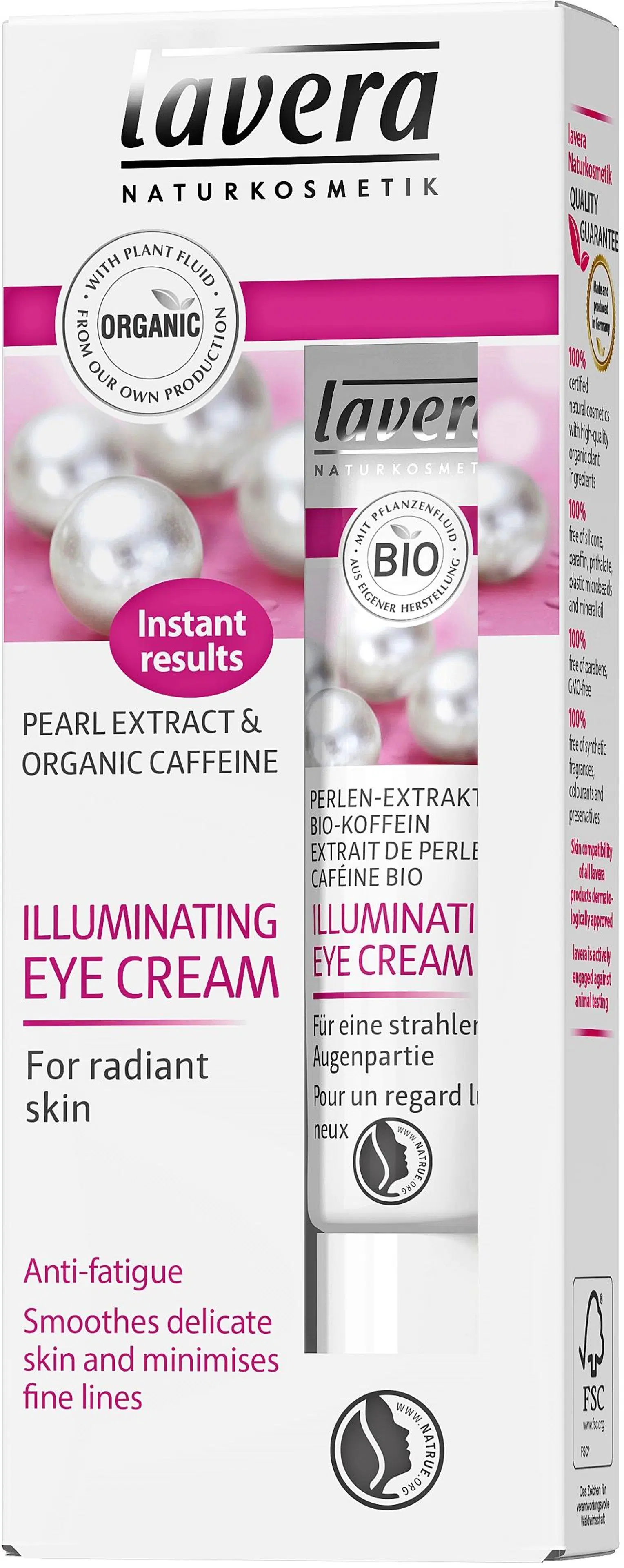 lavera Illuminating Eye Cream silmänympärysvoide 15ml