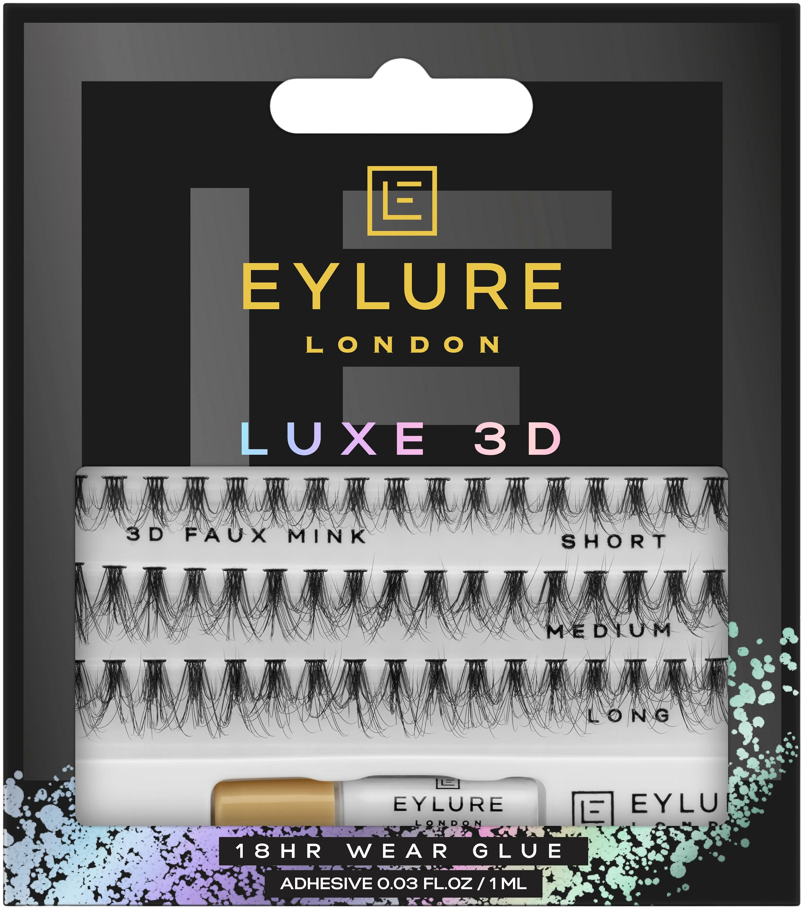 Eylure Luxe 3D Individuals -irtoripset ja liima