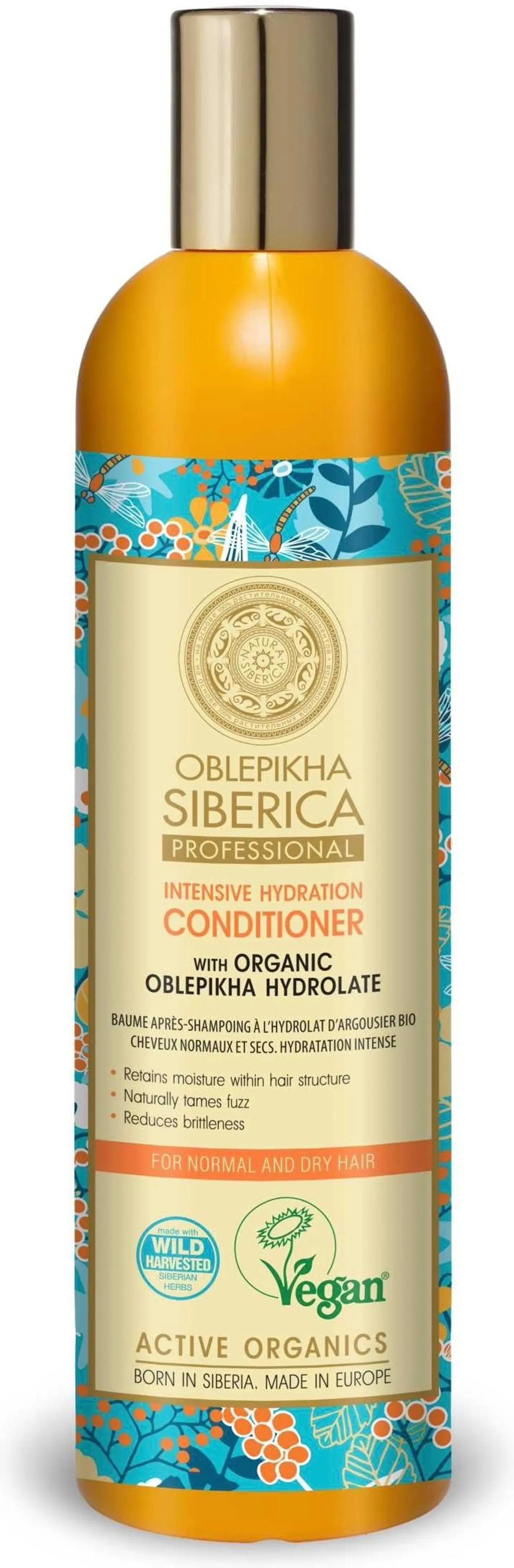 Natura Siberica Conditioner with Organic Oblepikha Hydrolate For Normal And Dry Hair - hoitoaine normaaleille ja kuiville hiuksille 400 ml