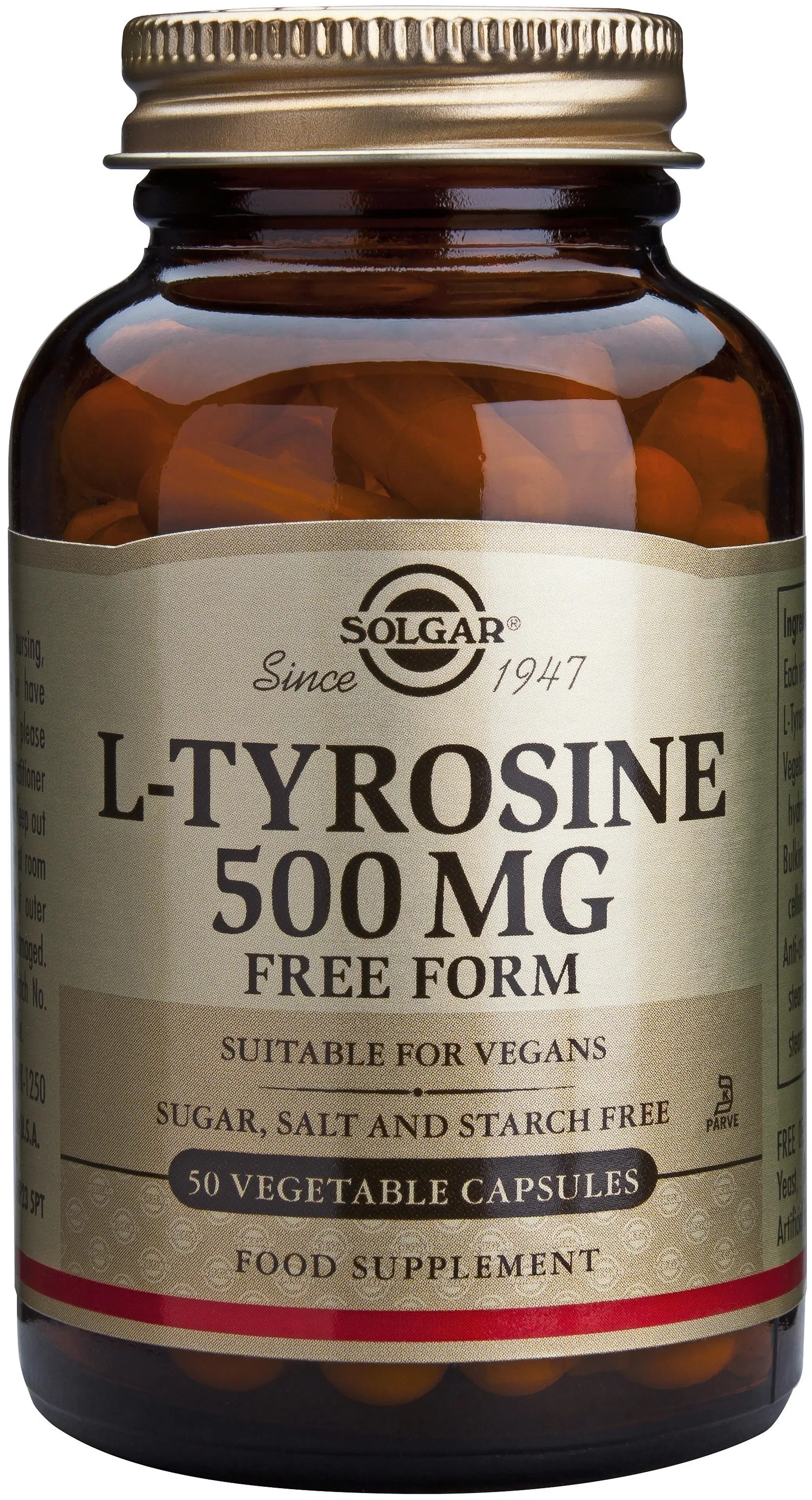 Solgar L-Tyrosiini 500 mg 50 kaps.