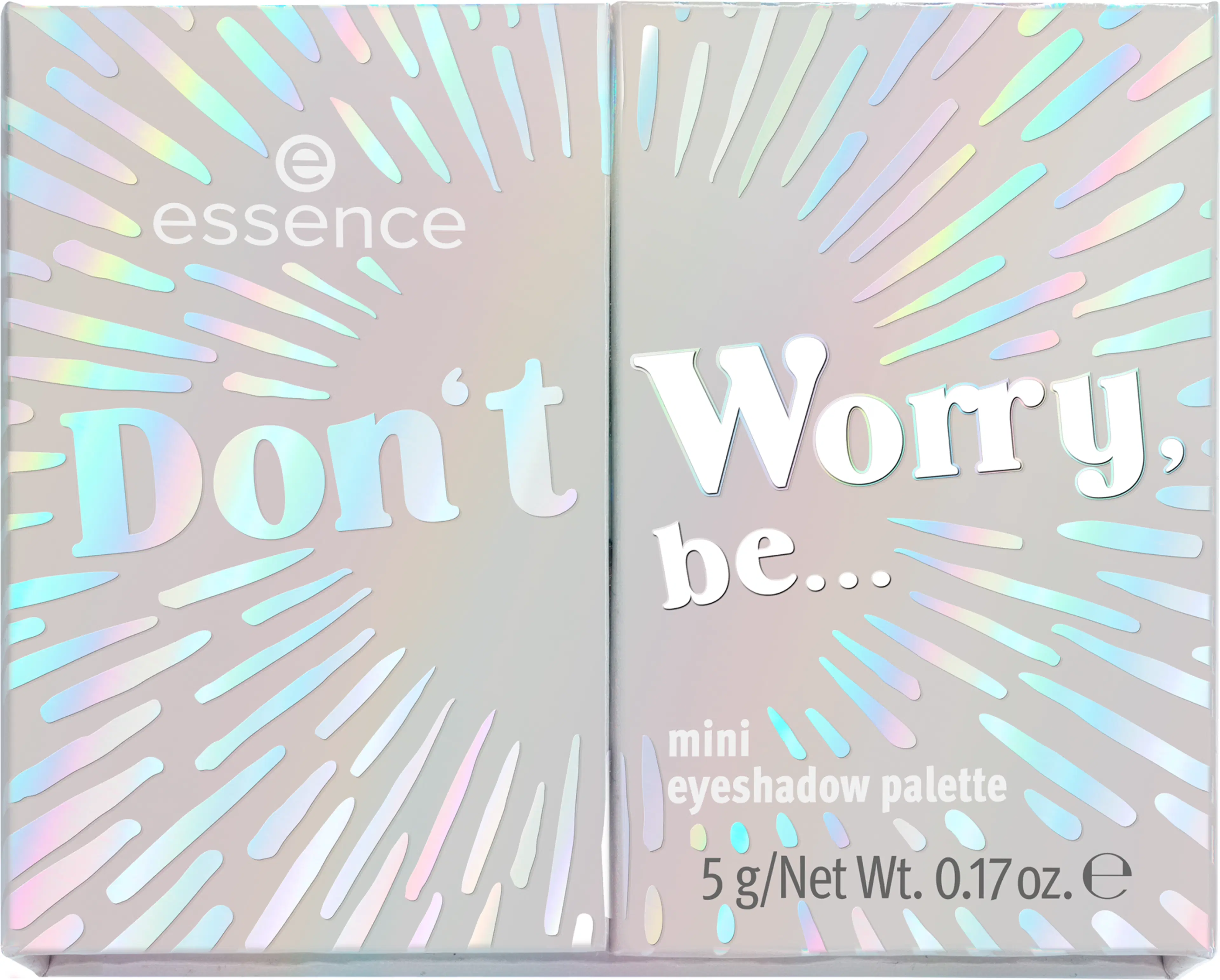 essence Don't Worry, be... mini eyeshadow palette luomiväripaletti 5 g
