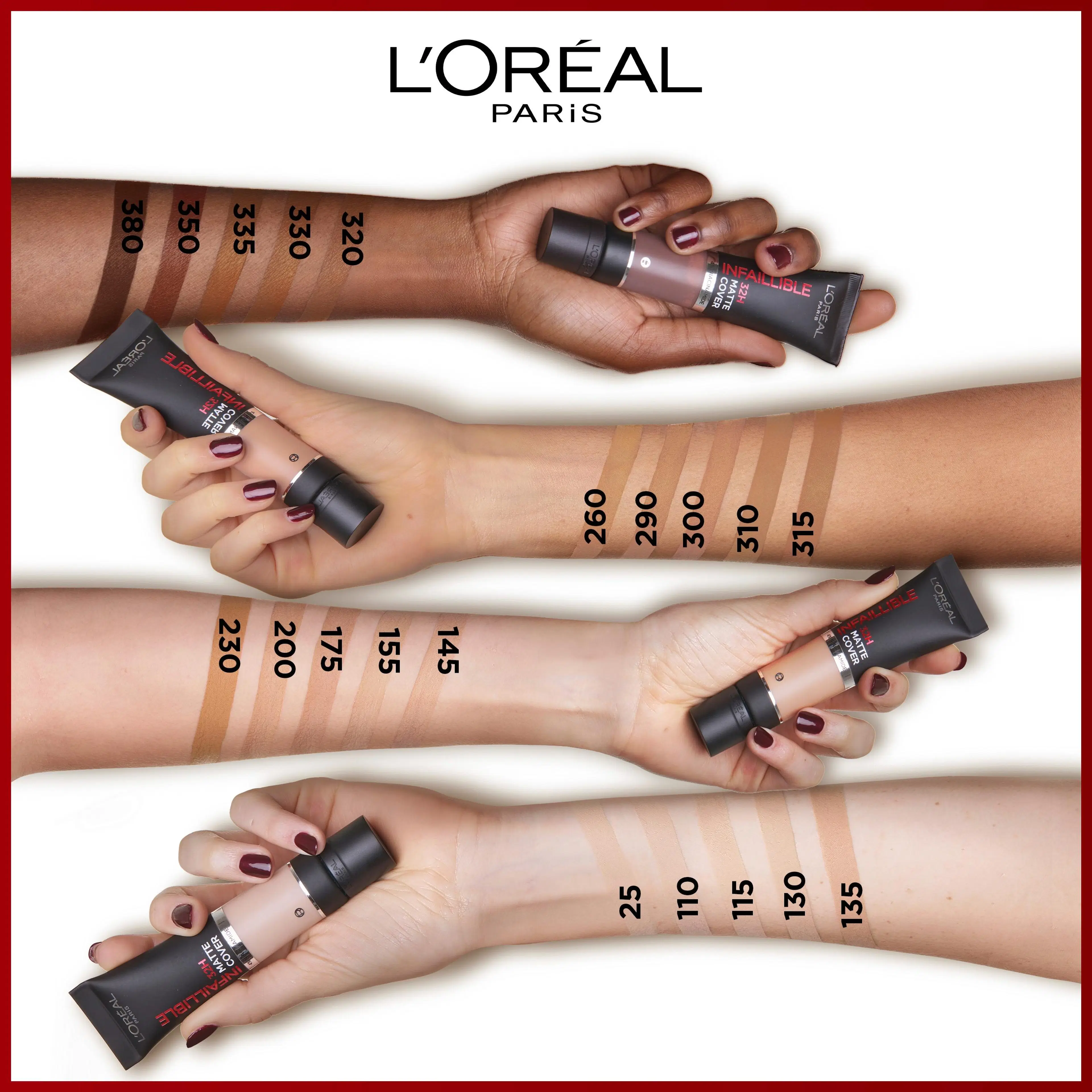 L'Oréal Paris Infaillible 24H Matte Cover 145 Rose Beige meikkivoide 30ml