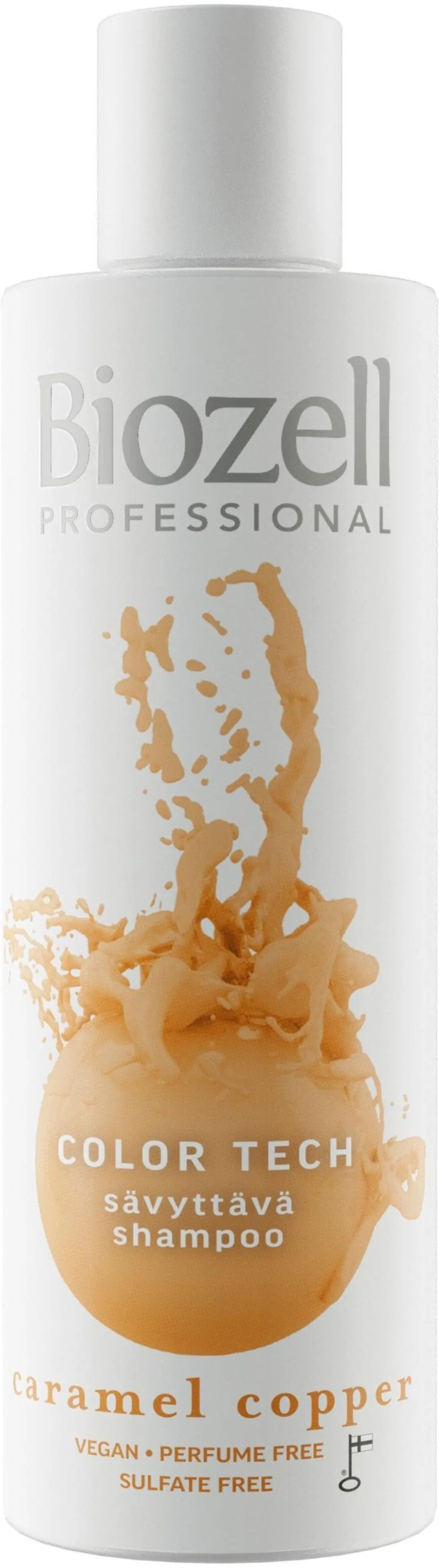 Biozell Professional Color Tech Sävyttävä shampoo Caramel Copper 200ml