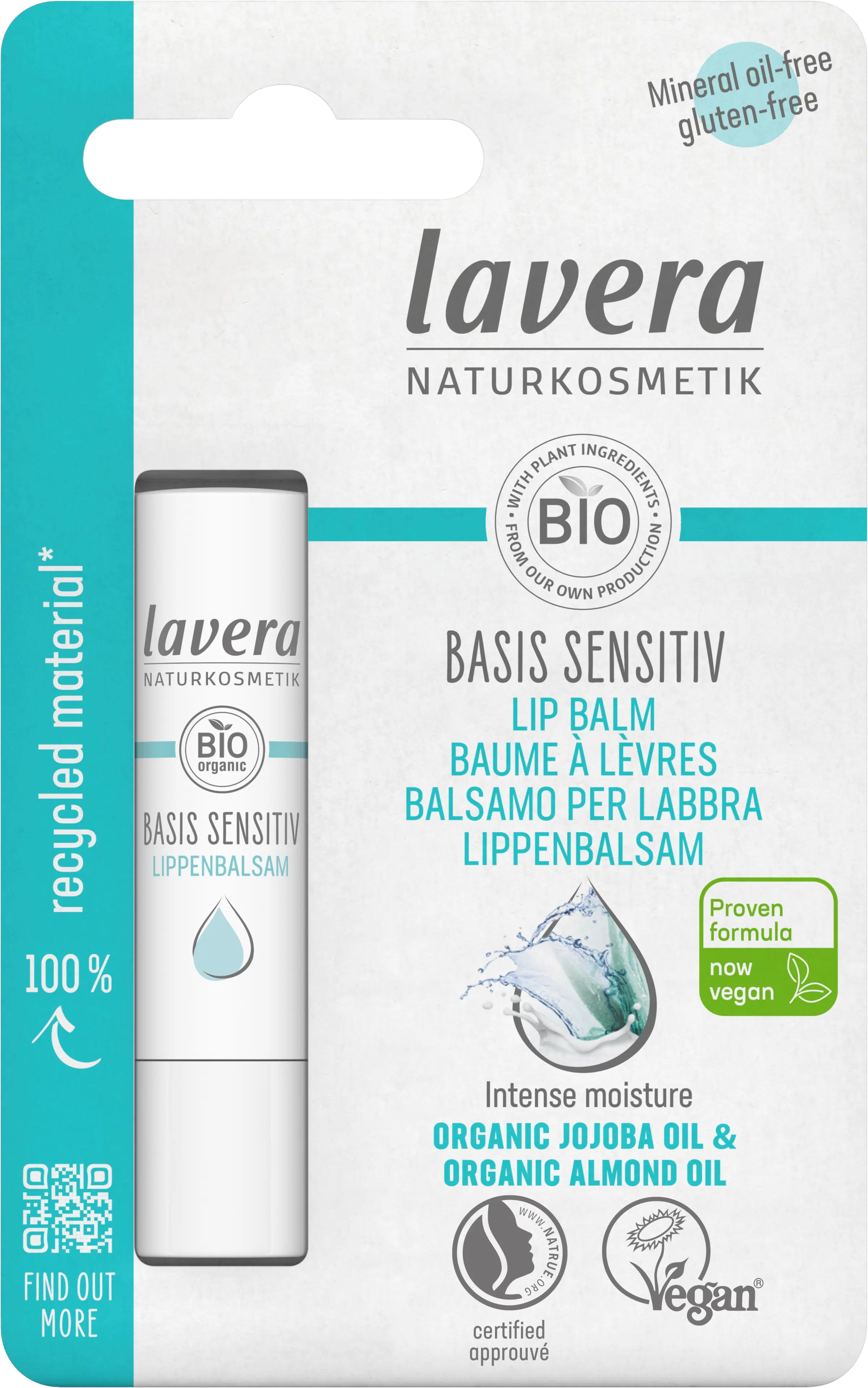 lavera Basis Sensitiv huulivoide 4,5g