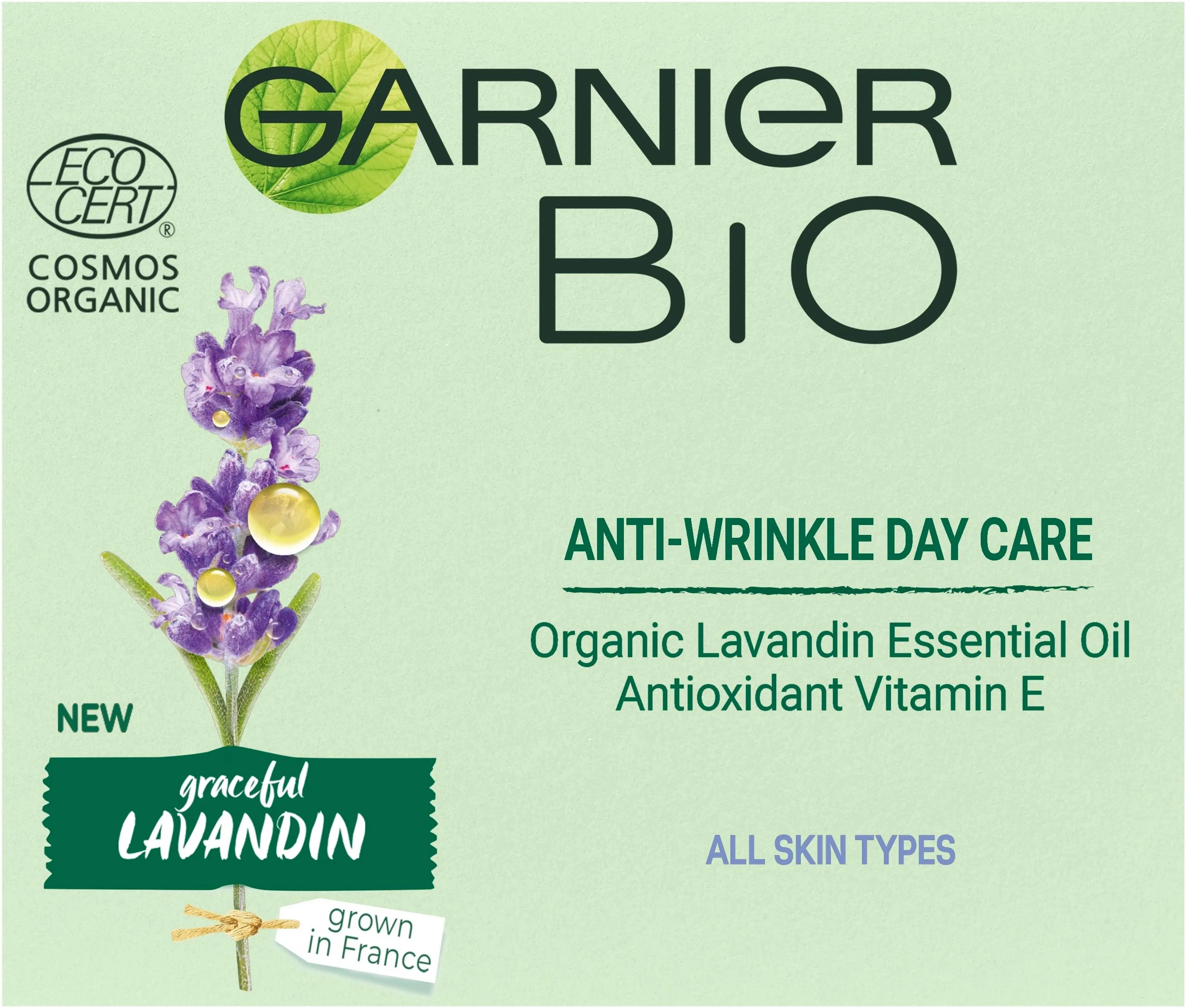 Garnier Bio Lavandiinia sisältävä Anti-Wrinkle kasvovoide 50ml