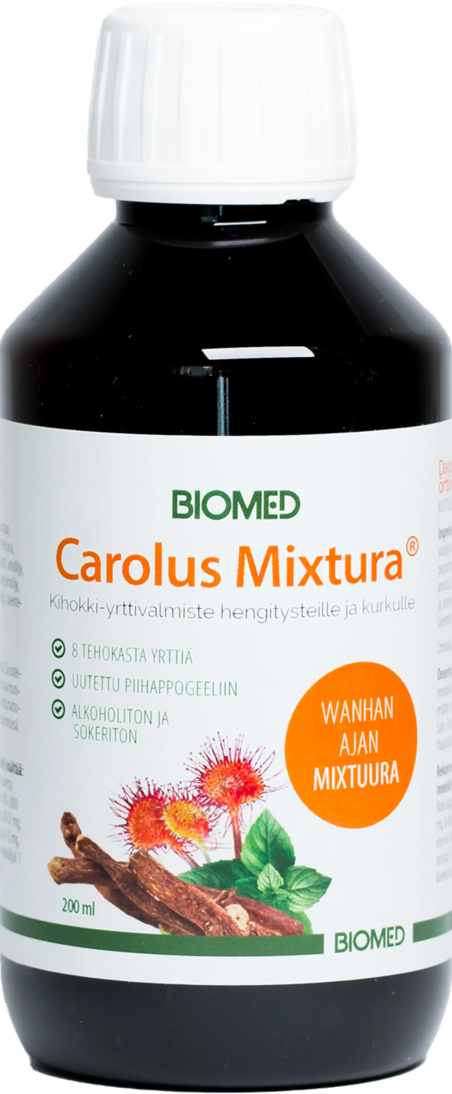 Biomed Carolus Mixtura yskänsiirappi 200 ml