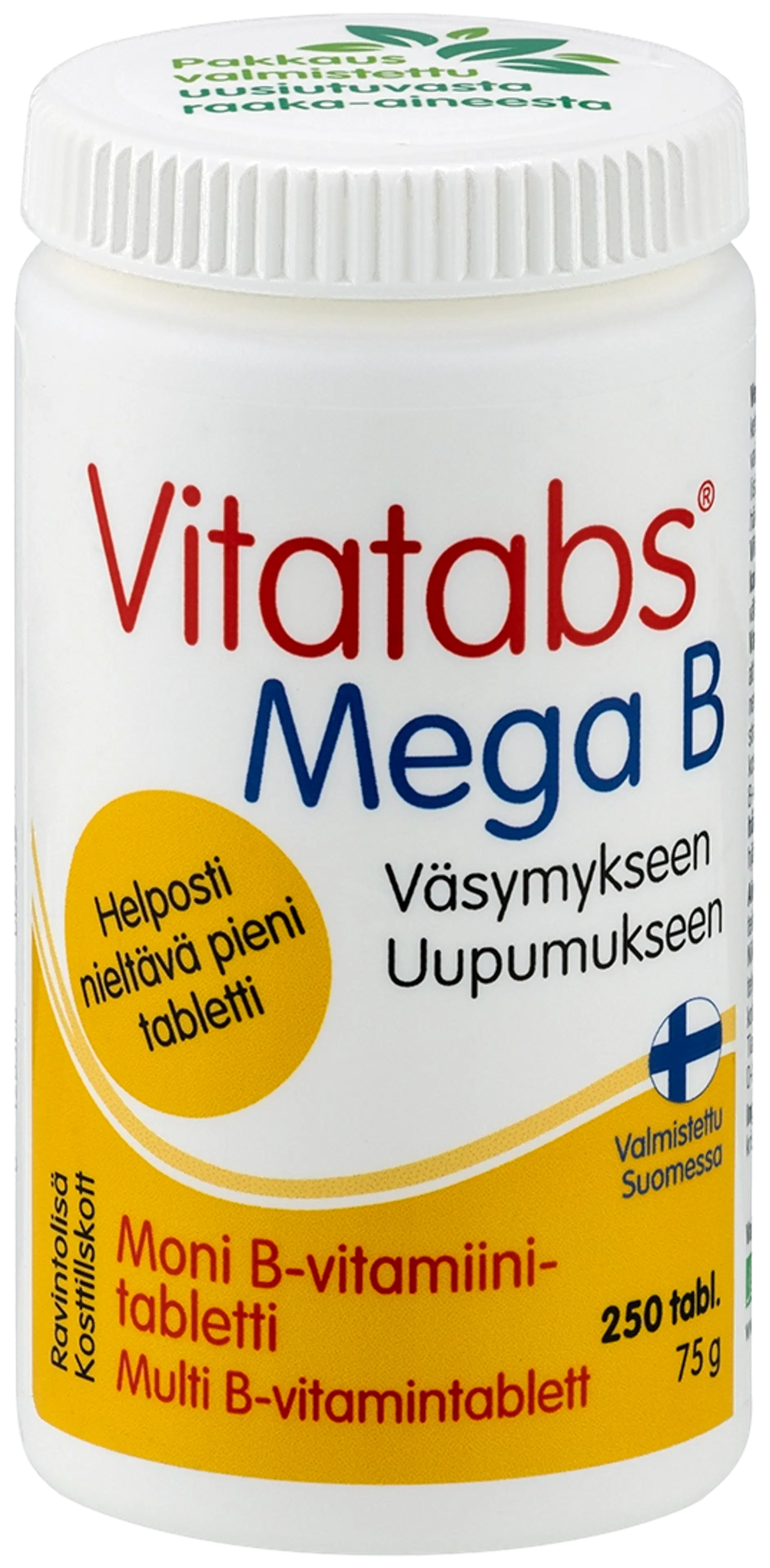 Vitatabs Mega B moni B-vitamiinitabletti 250 tabl