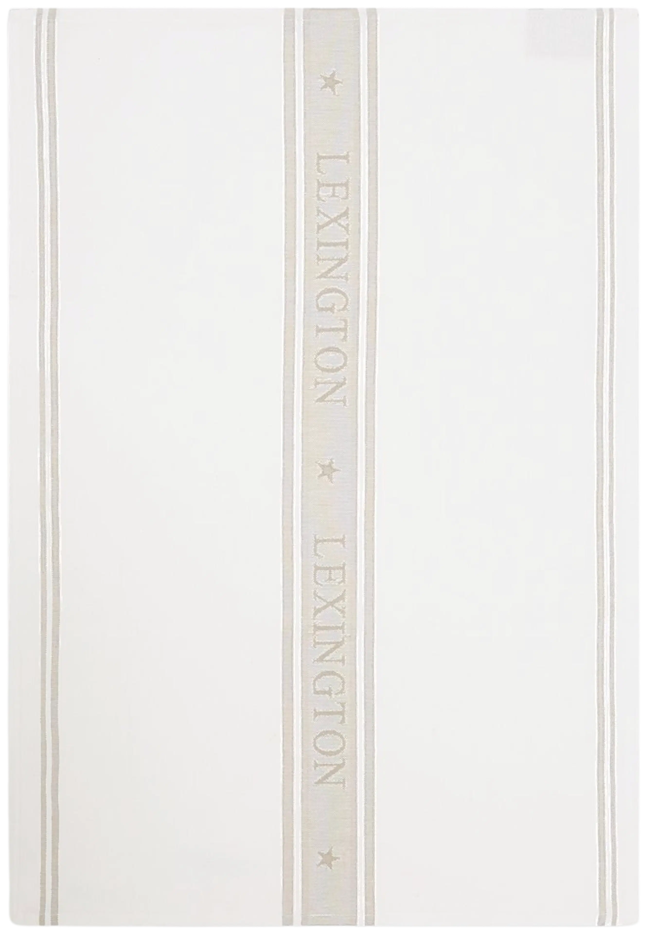 Lexington Icons Star jacquard keittiöpyyhe 50x70cm  Iuonnonvalkoinen/beige