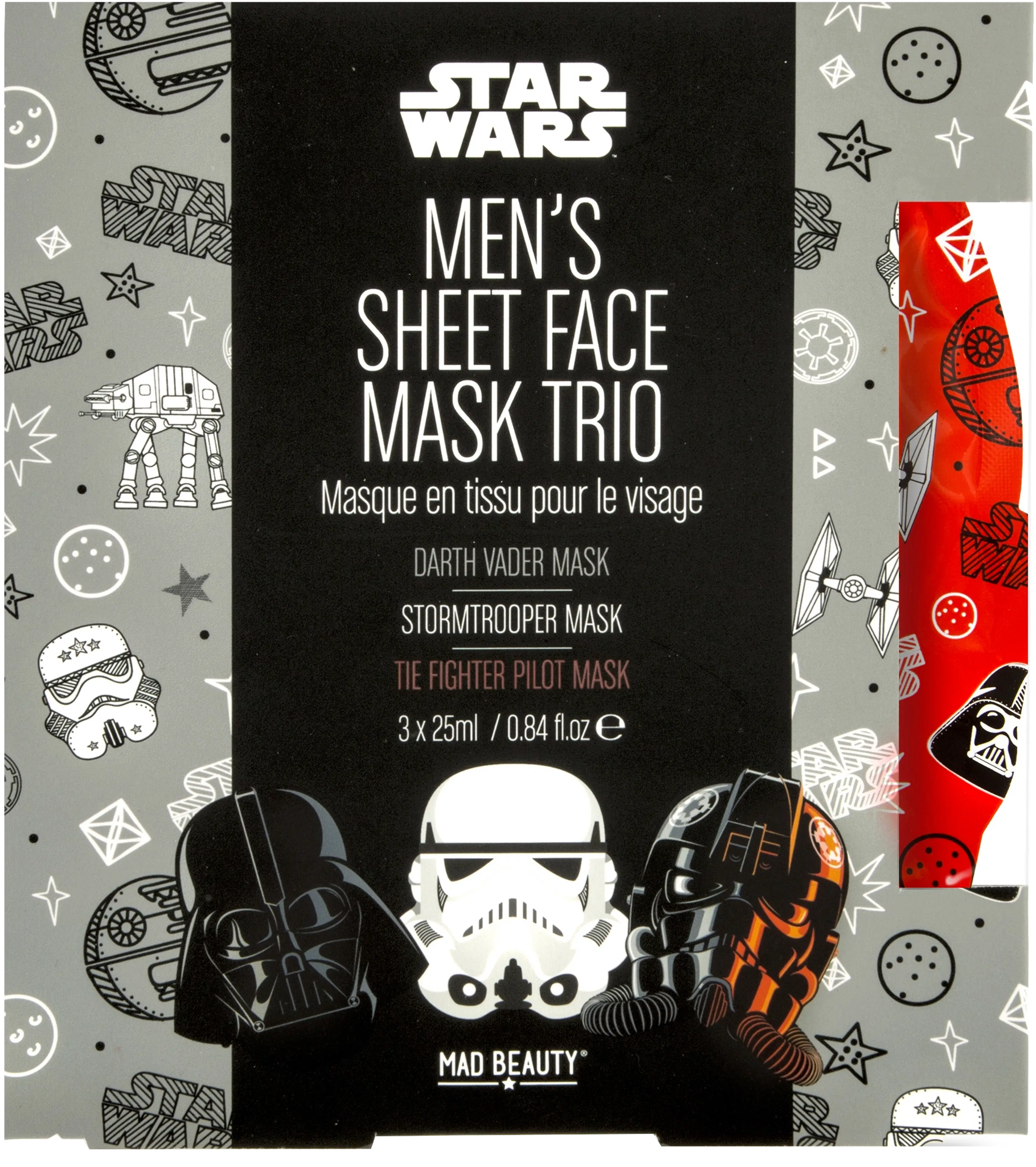 Mad Beauty  Starwars Sheet Mask Trio -Kasvonaamiopakkaus