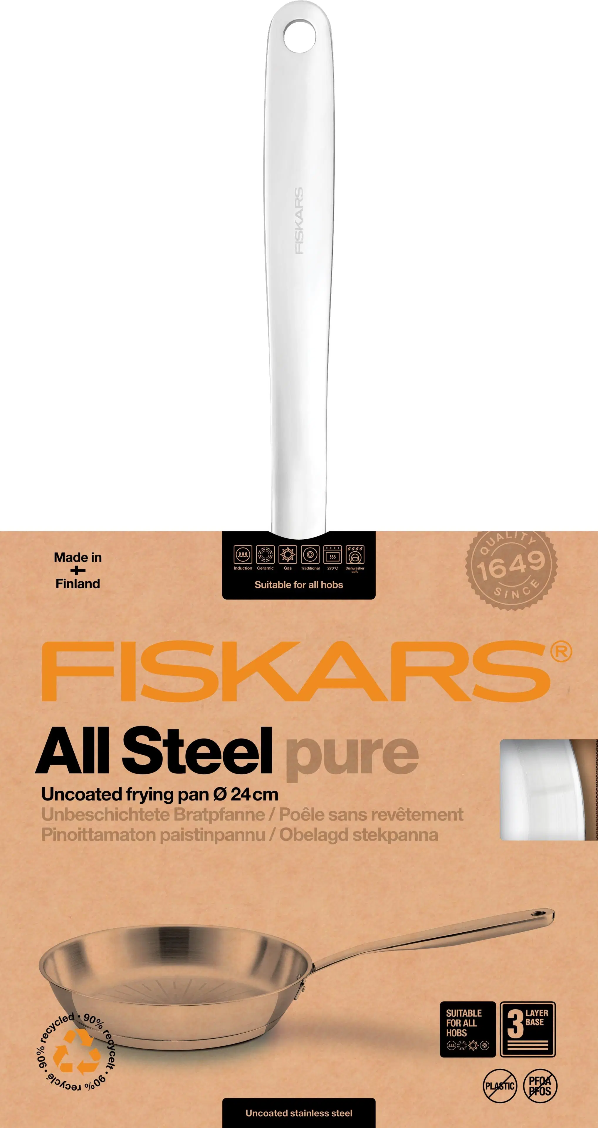 Fiskars All Steel Pure paistinpannu 24cm