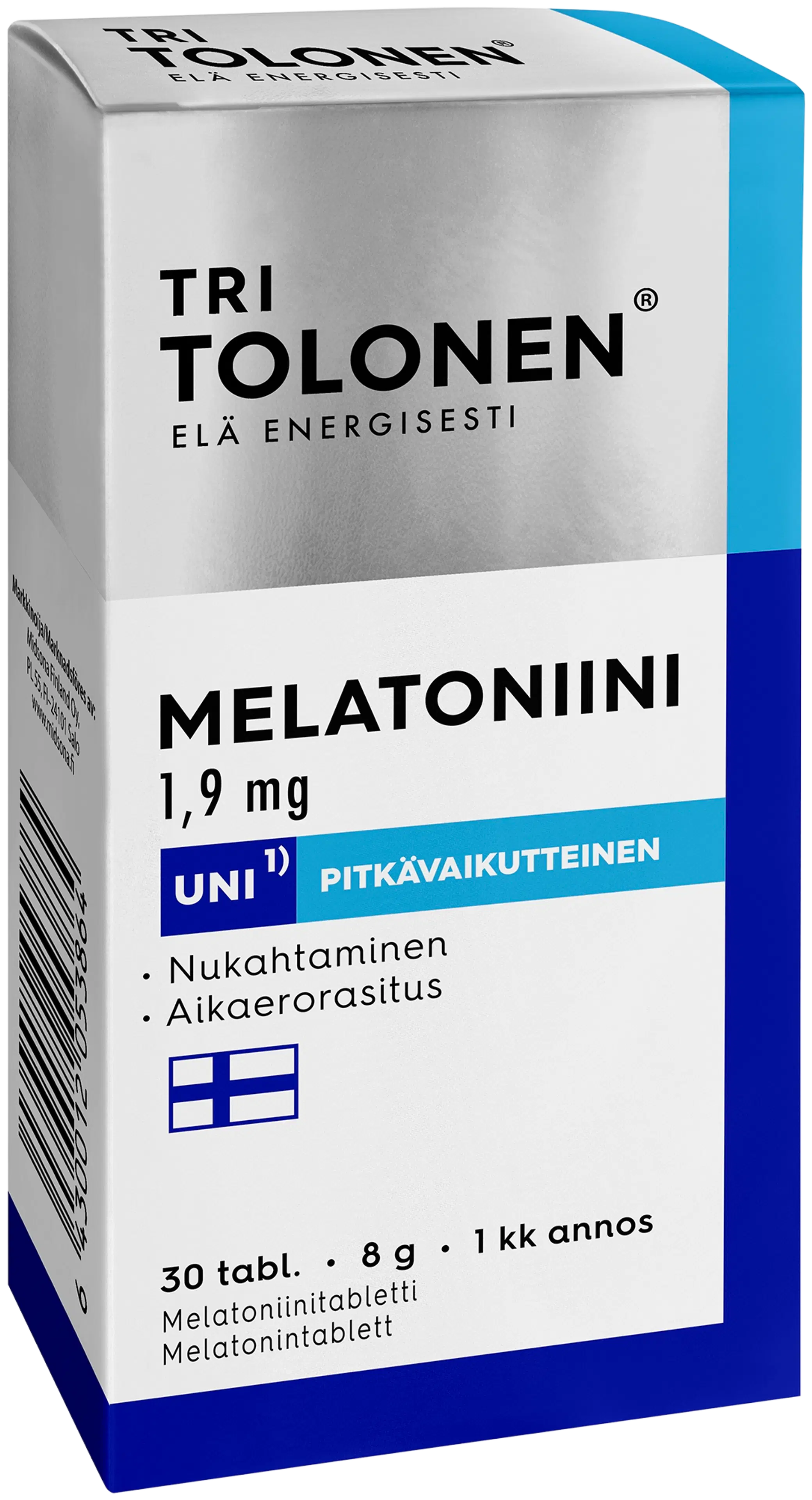 Tolonen Melatoniini 1,9mg 30tabl
