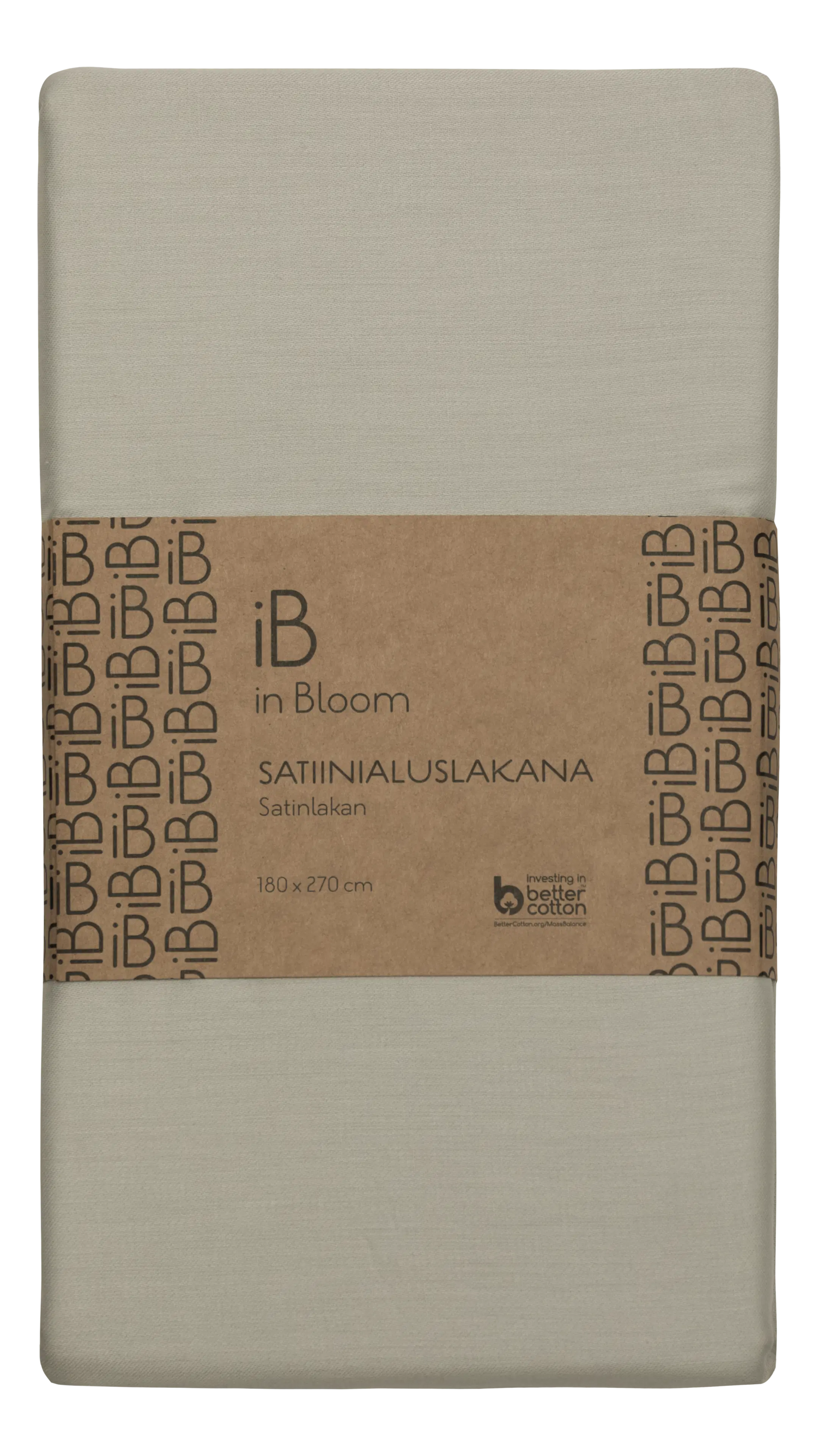in Bloom satiinialuslakana  180x270cm harmaa