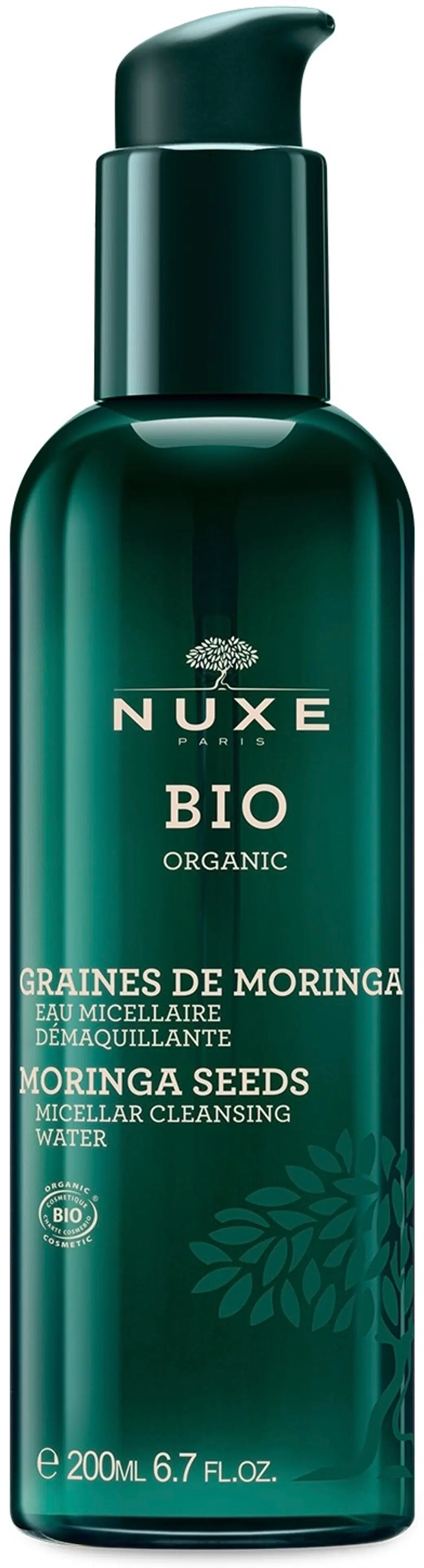 NUXE Bio Organic Moringa Seeds Micellar Cleansing Water misellivesi 200 ml
