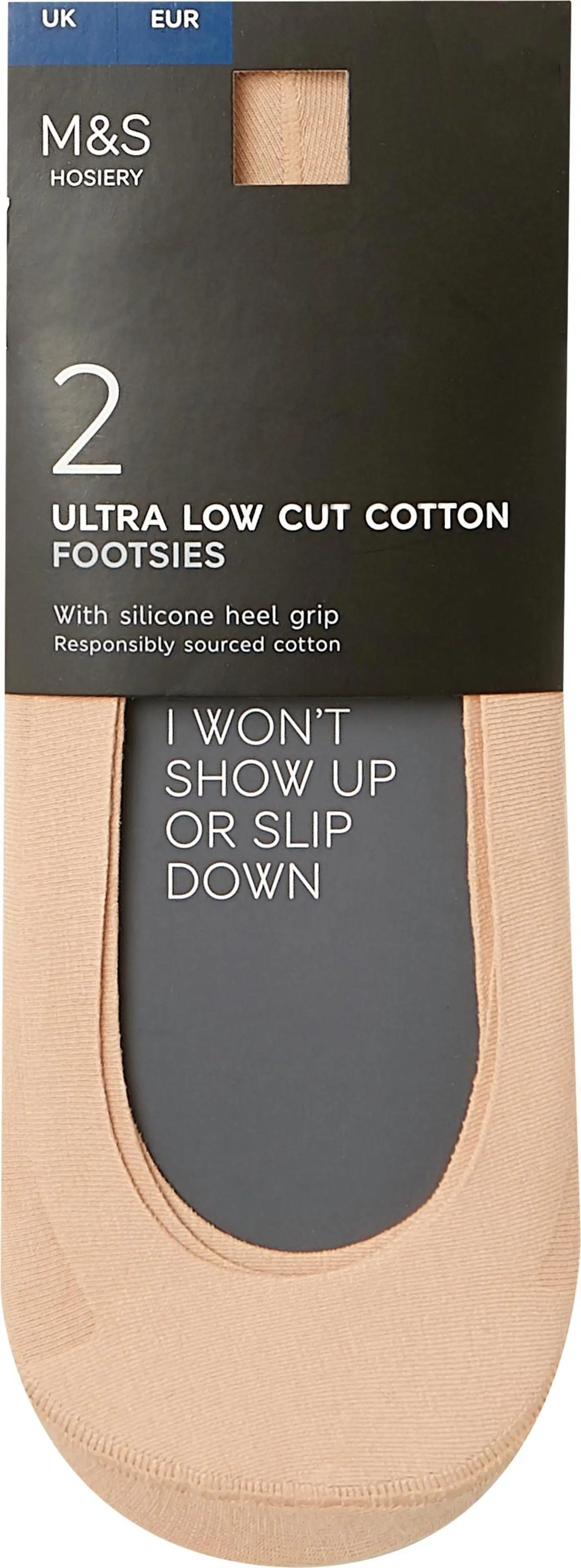 Marks & Spencer Low Cut Footsie 2-pack sukat