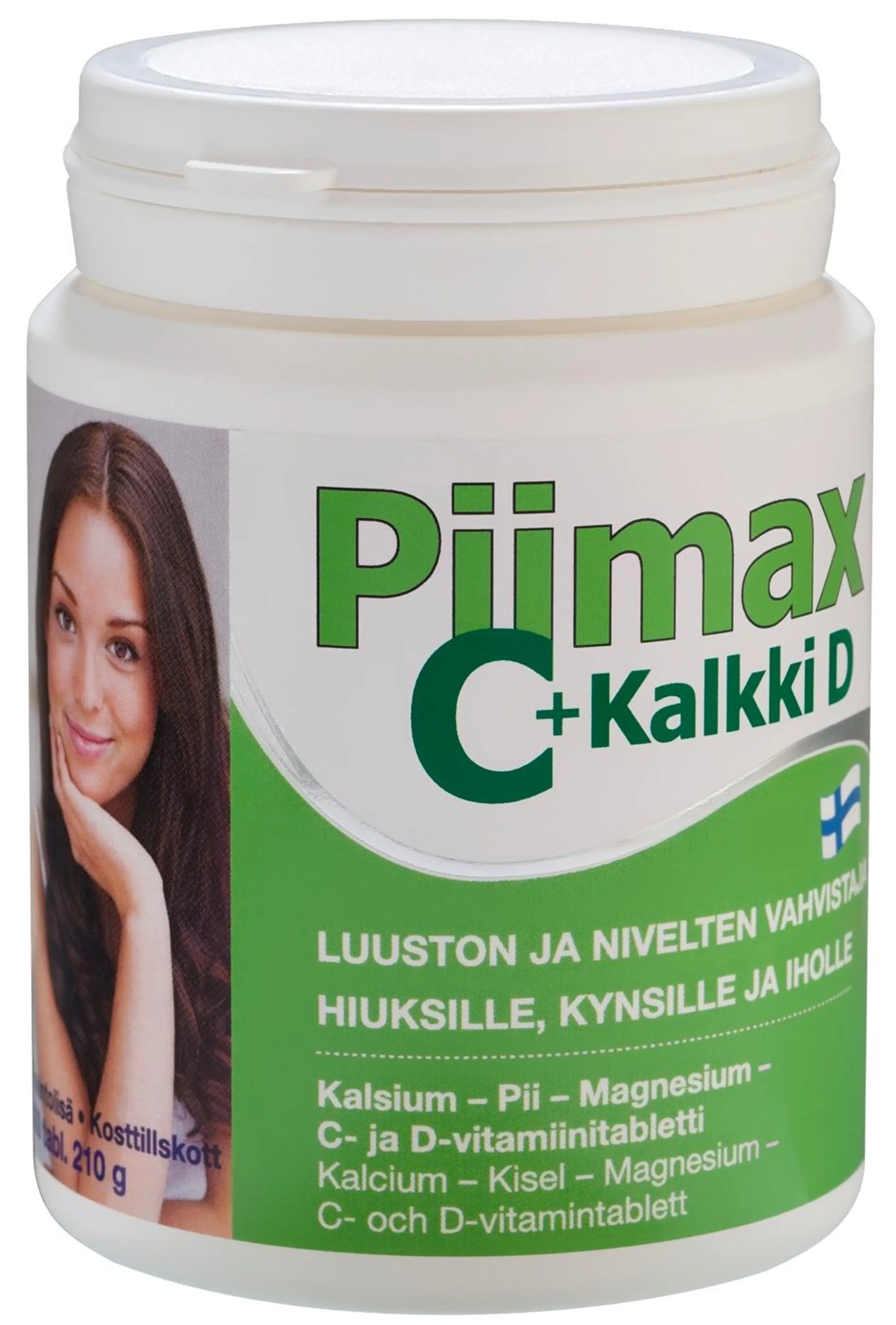 Piimax C + Kalkki D kalsium-pii-magnesium-C- ja D-vitamiinitabletti 300 tabl