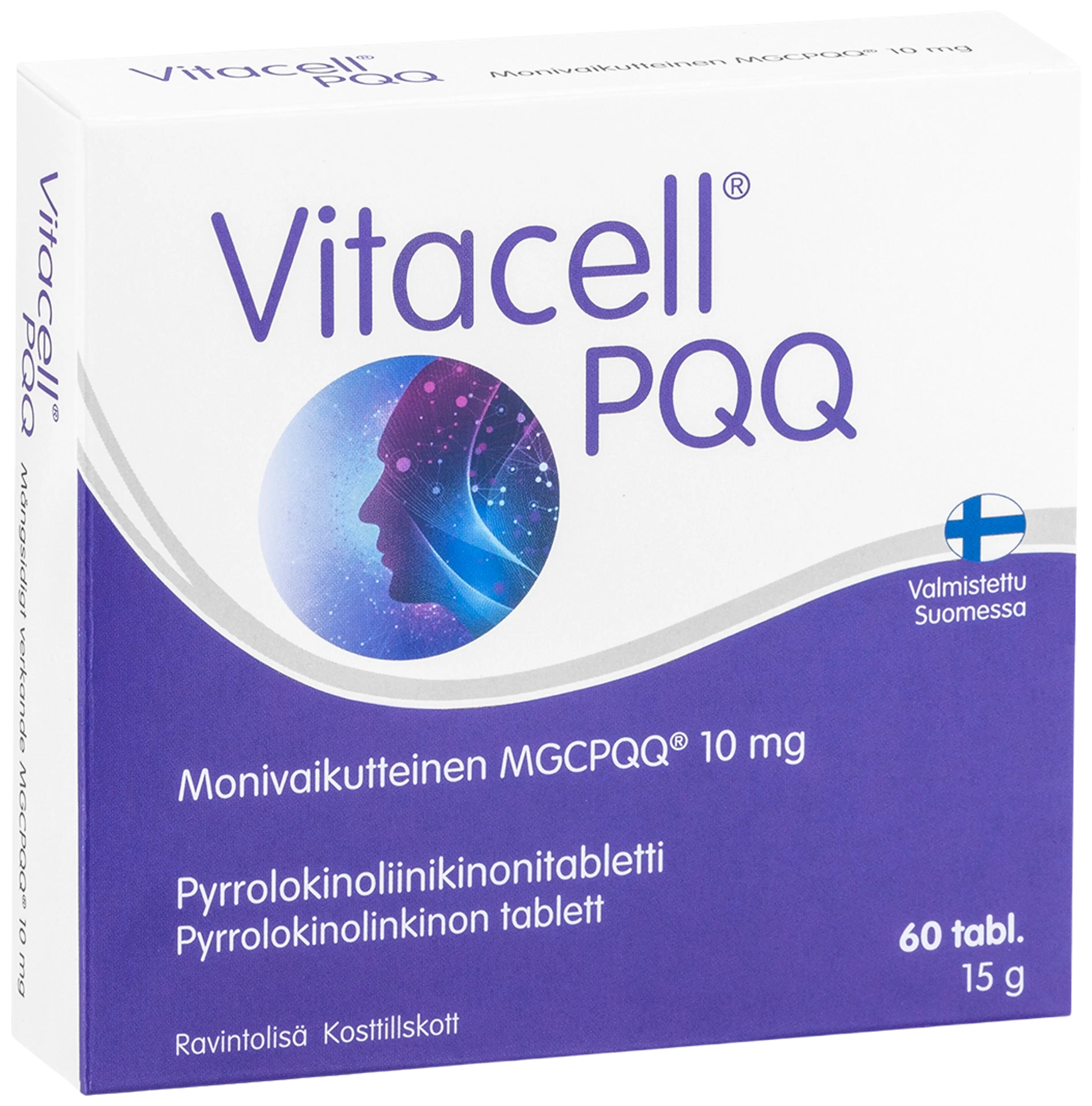 Vitacell PQQ pyrrolokinoliinikinonitabletti 60 tabl