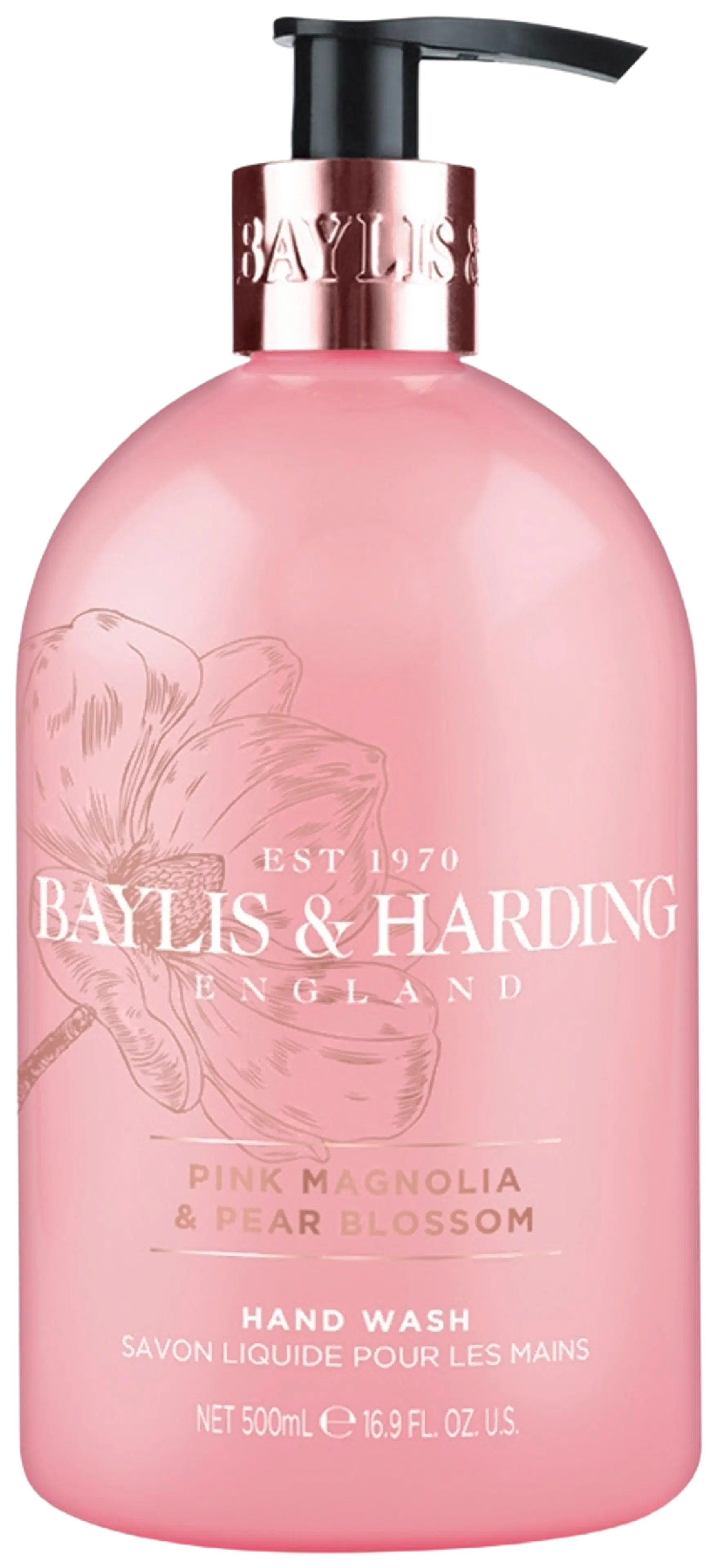 Baylis & Harding Pink Magnolia & Pear Blossom 500ml käsisaippua