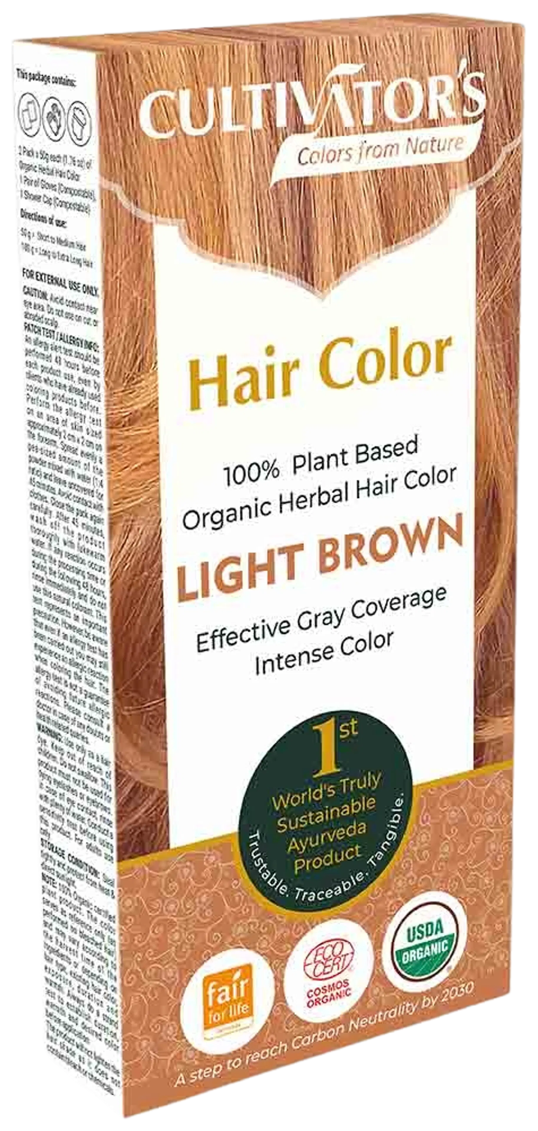 Cultivator's Hair Color Kasviväri Light Brown 100g