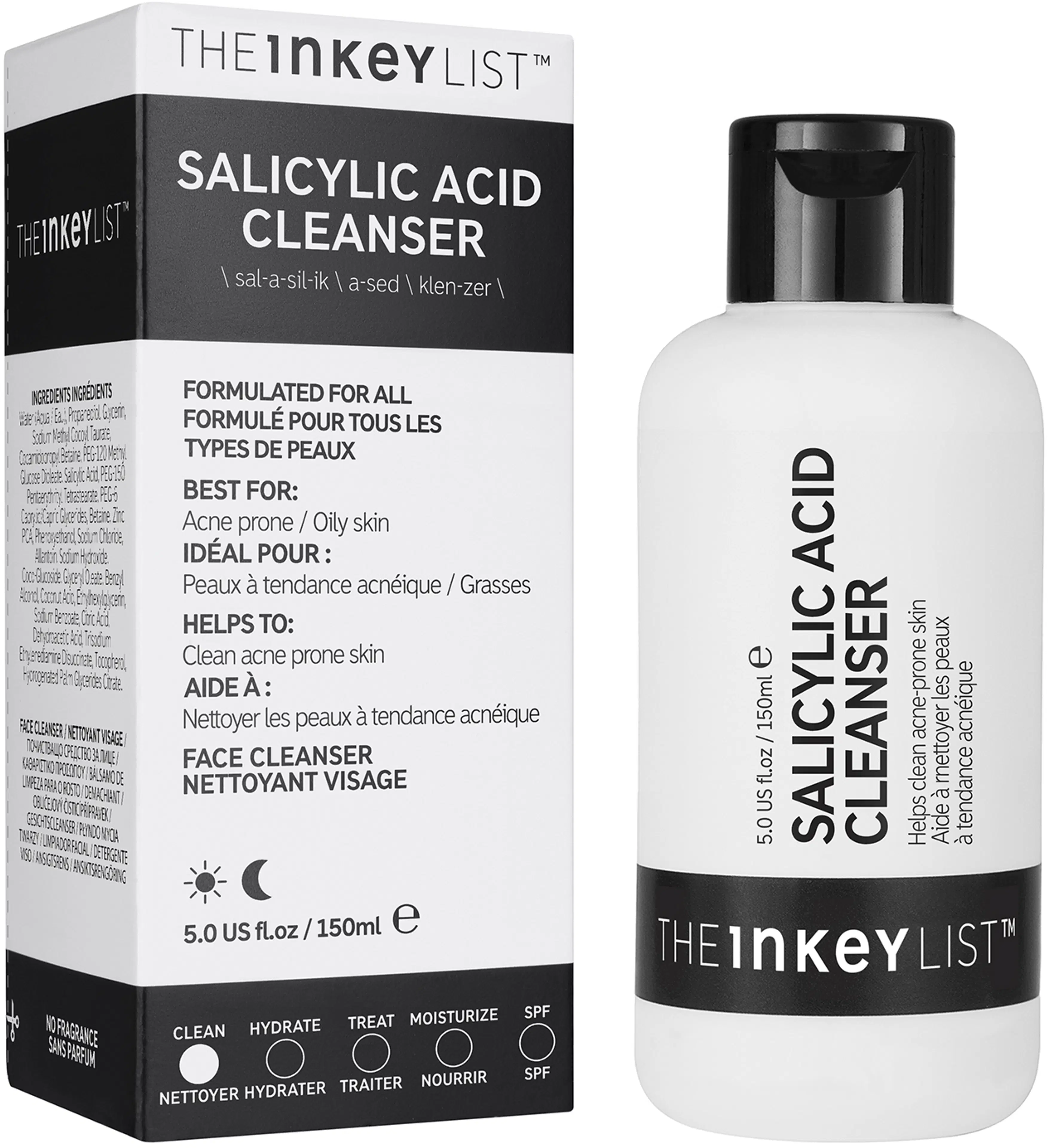 The Inkey List Salicylic Acid Cleanser puhdistusaine 150 ml