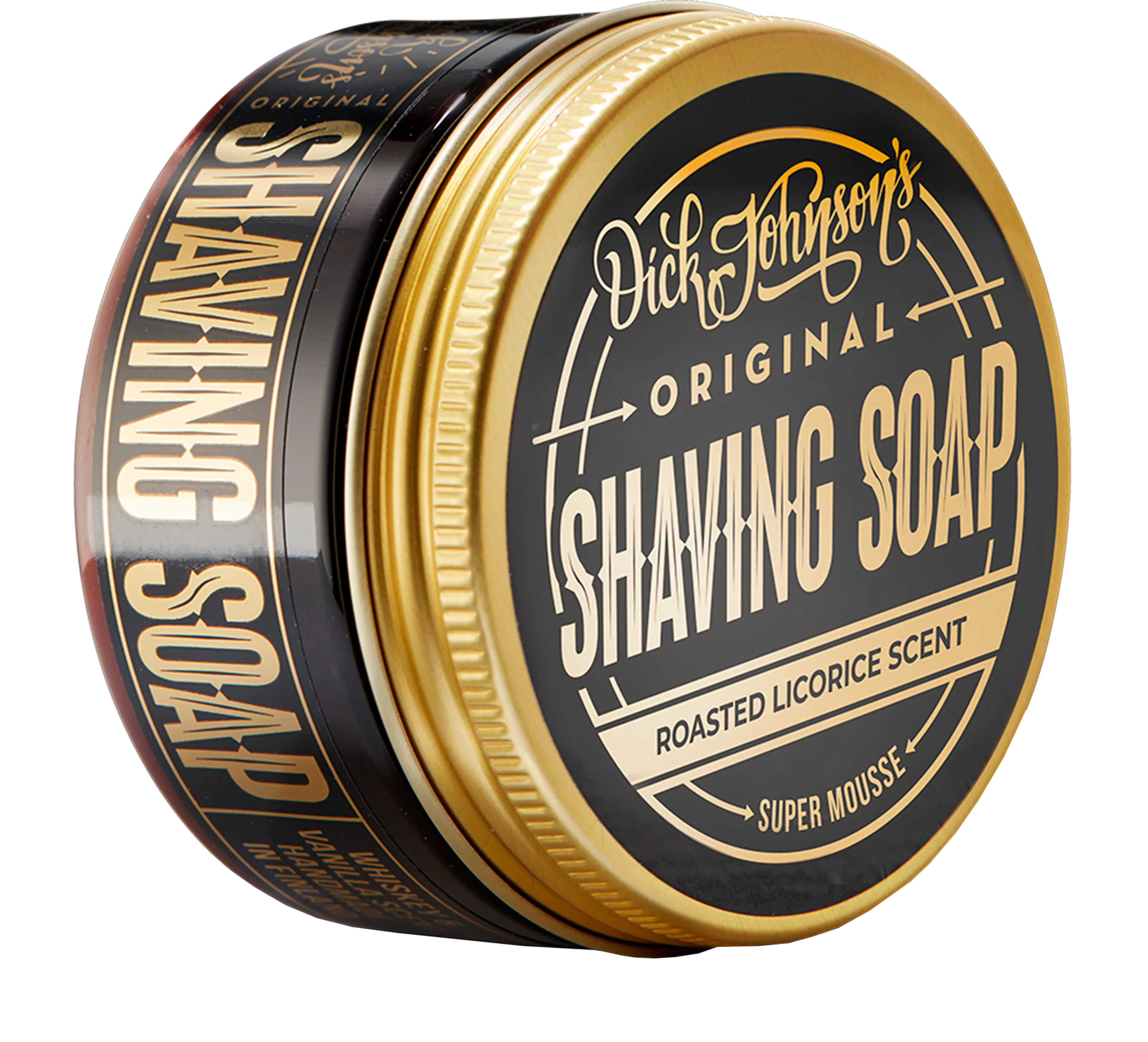 Dick Johnson Shaving Soap Super Mousse Roasted Licorice parranajosaippua 80g