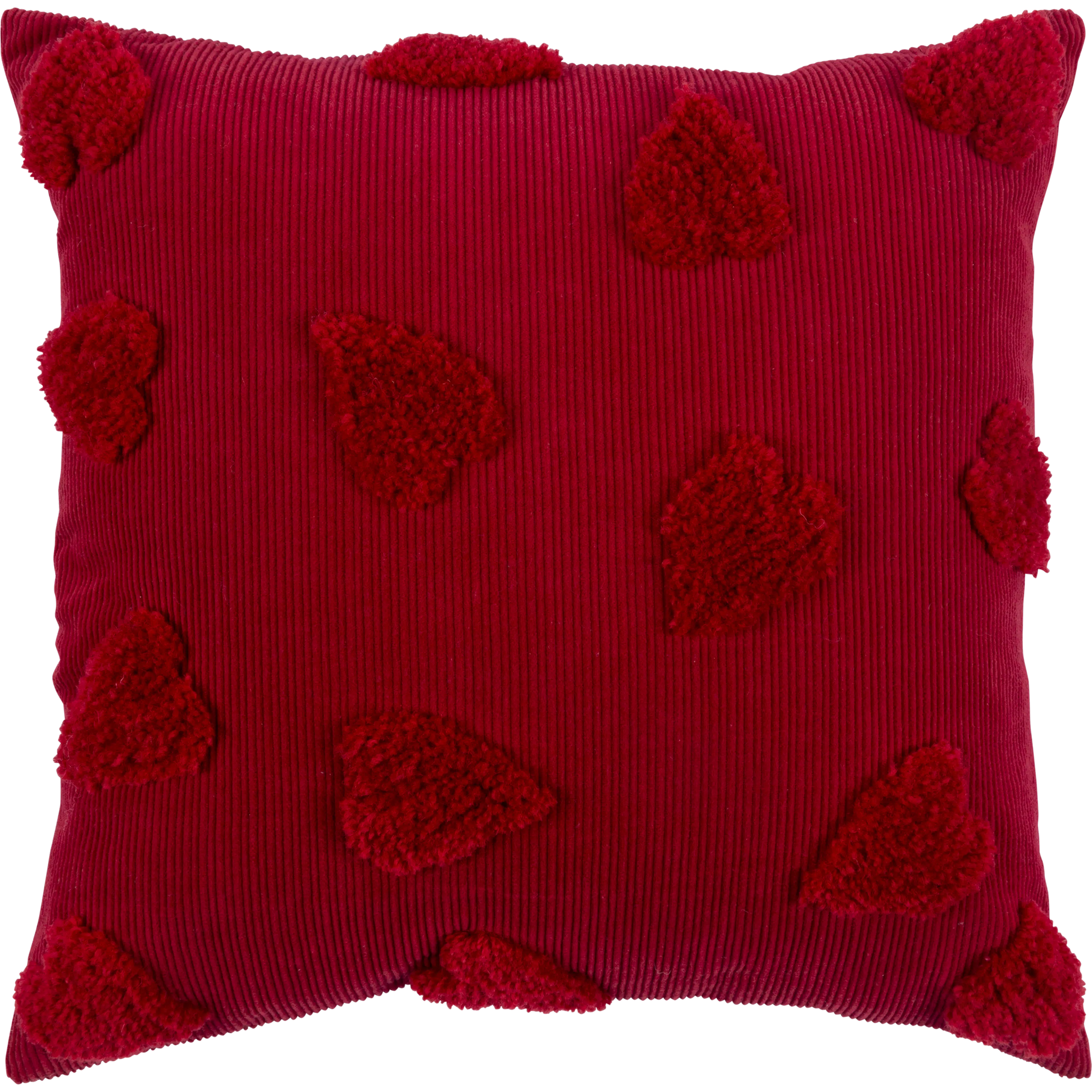 Pentik Sydän tuftattu tyynynpäällinen punainen 45x45 cm