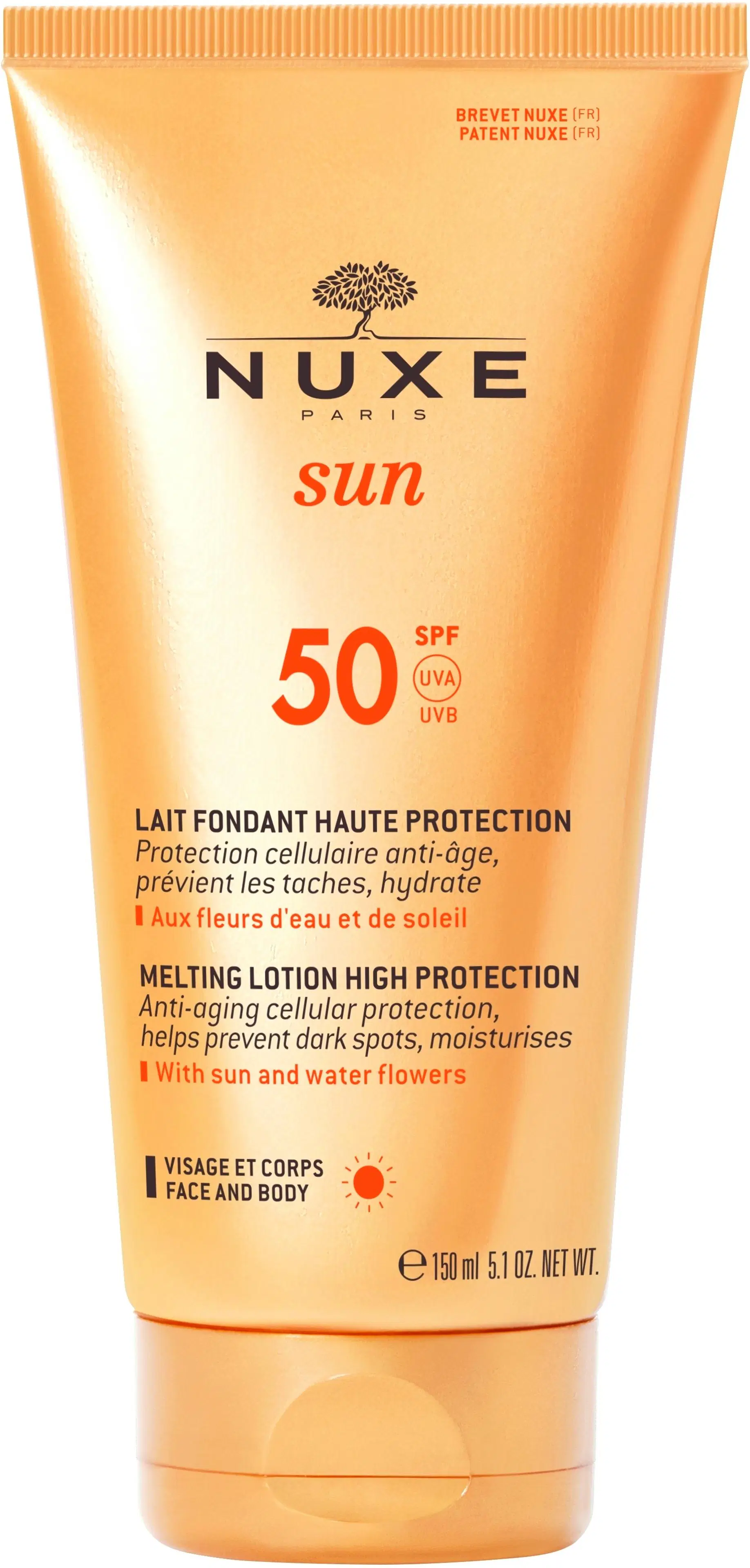 NUXE Melting Lotion High Protection SPF 50 aurinkosuojaemulsio 150 ml
