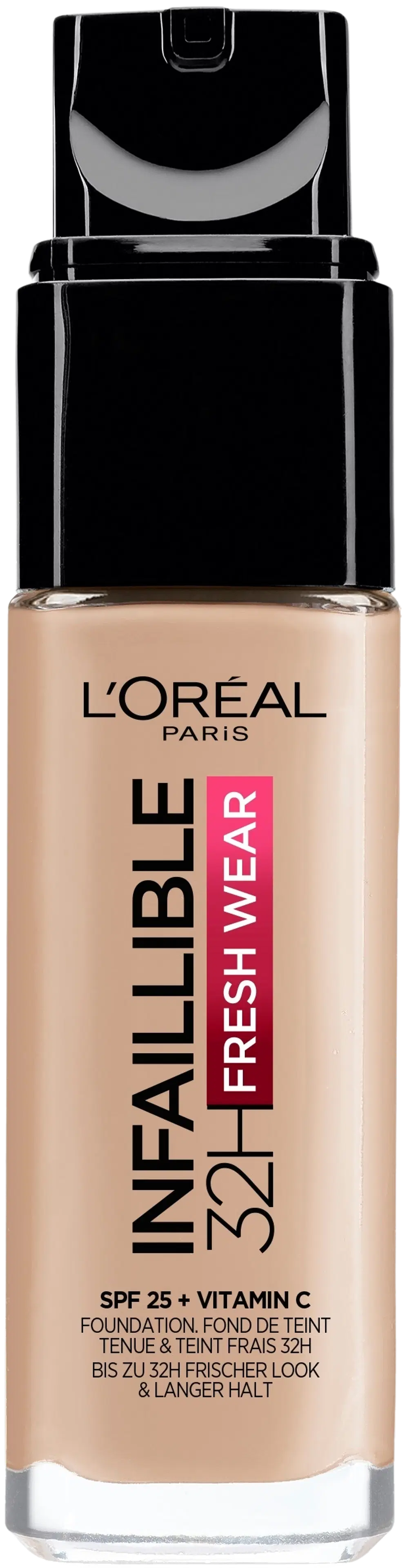 L'Oréal Paris Infaillible Fresh Wear 110 Rose Vanilla meikkivoide 30ml