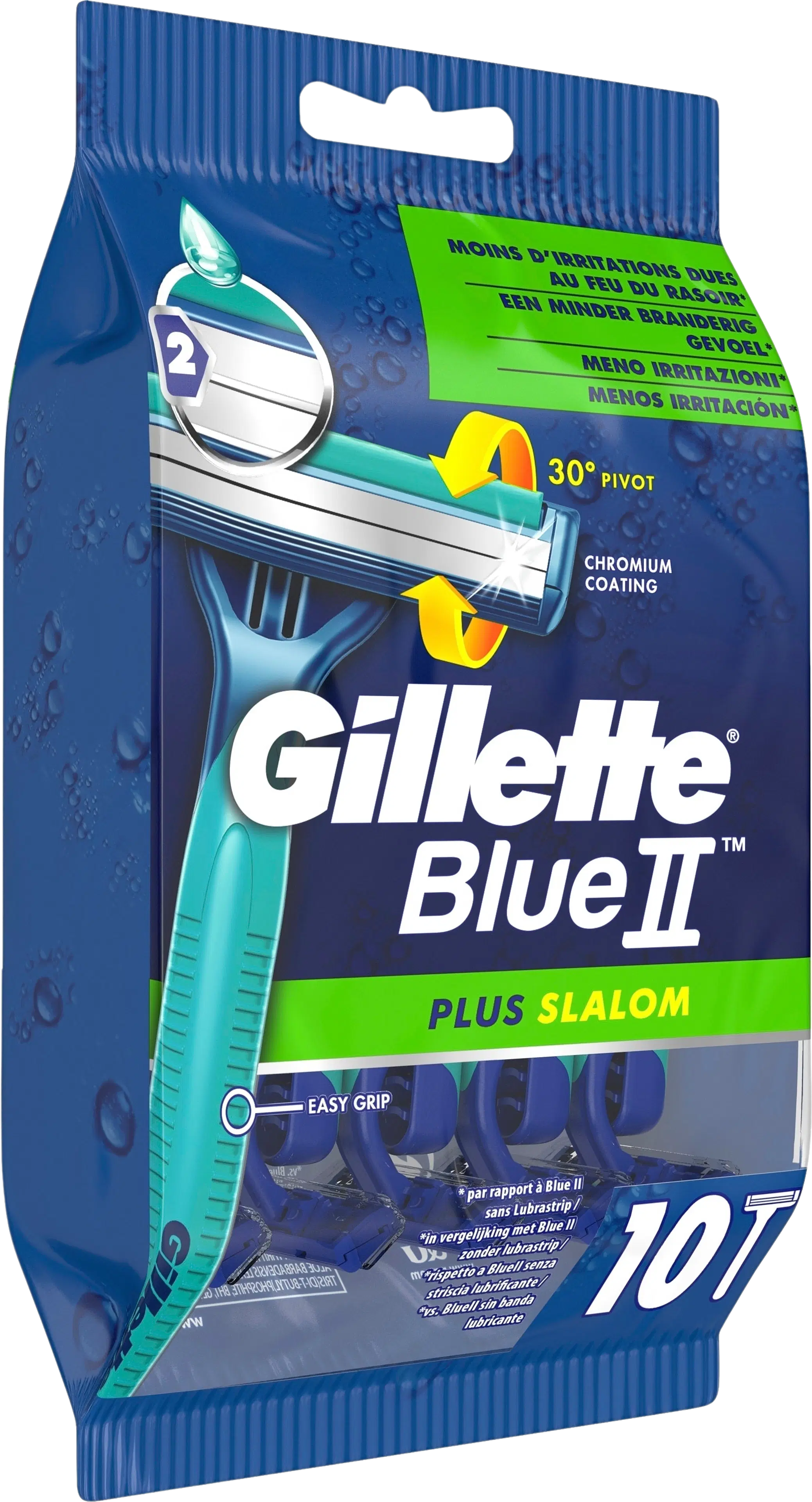 Gillette 10kpl BlueII Plus Slalom varsiterä