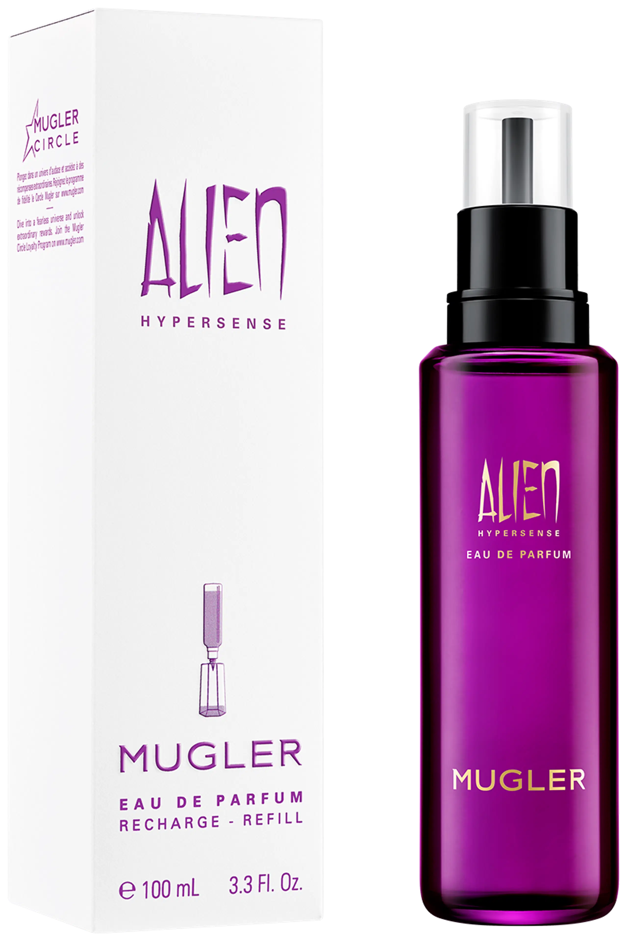 Mugler Alien Hypersense Refill EdP tuoksun täyttöpullo 100 ml