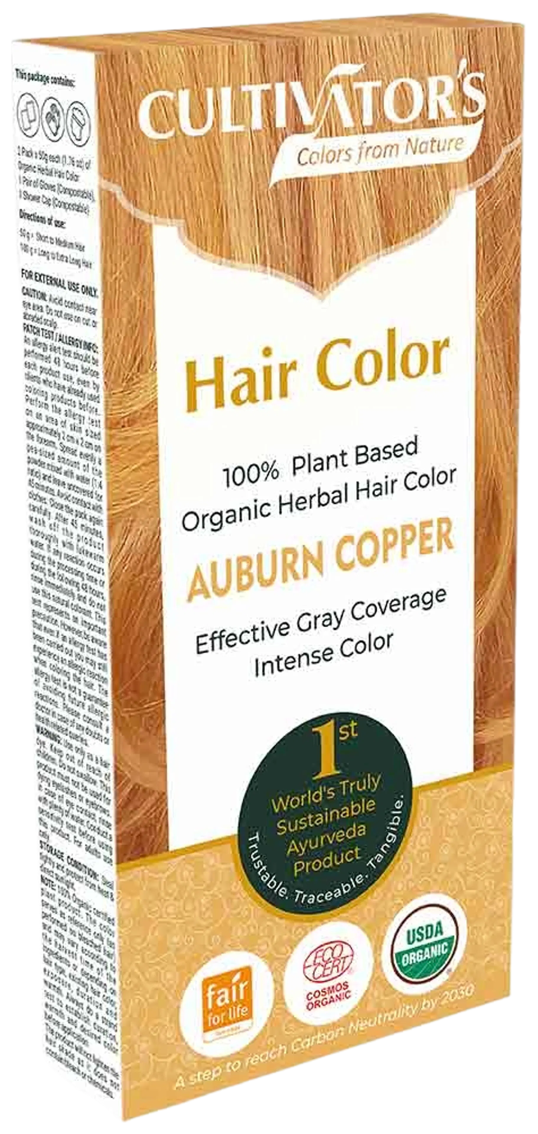Cultivator's Hair Color Kasviväri Auburn Copper100g