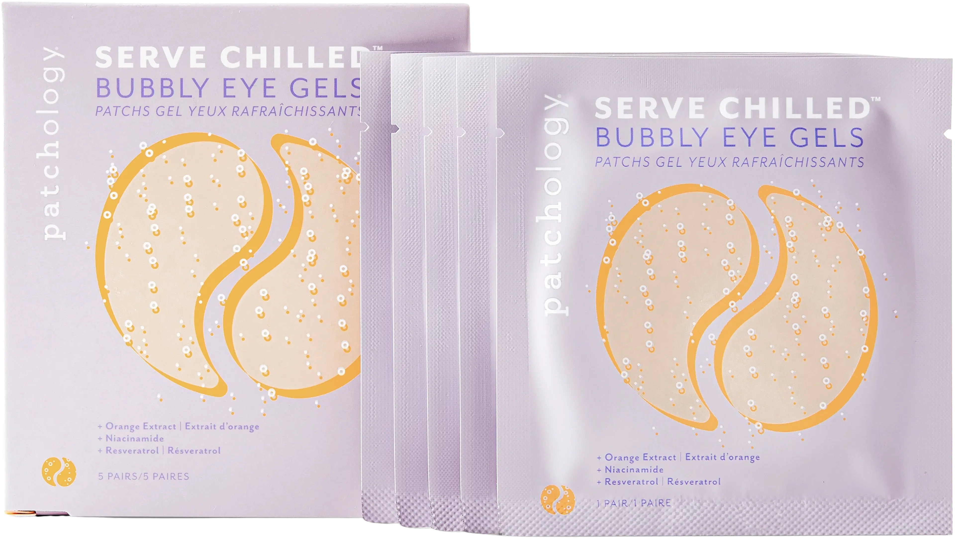 Patchology Serve Chill Bubbly Eye Gel -silmänalusnaamiolaput 5 paria